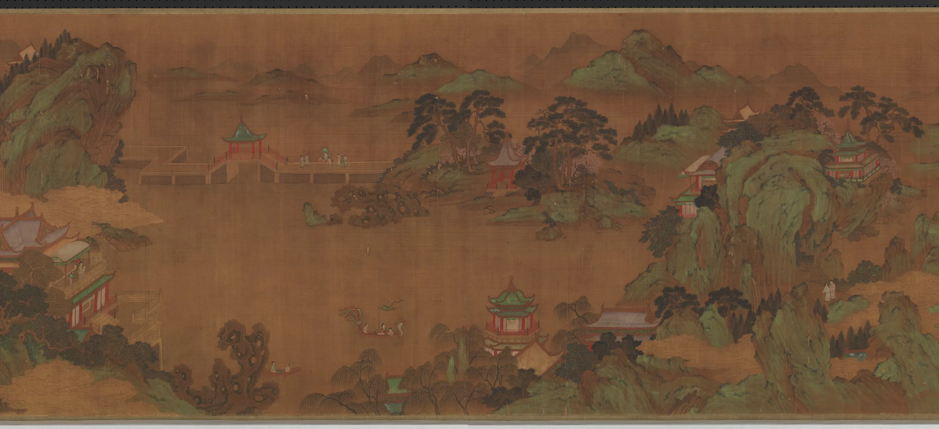 唐朝【李昭道】《蓬莱宫阙图卷》 第3张
