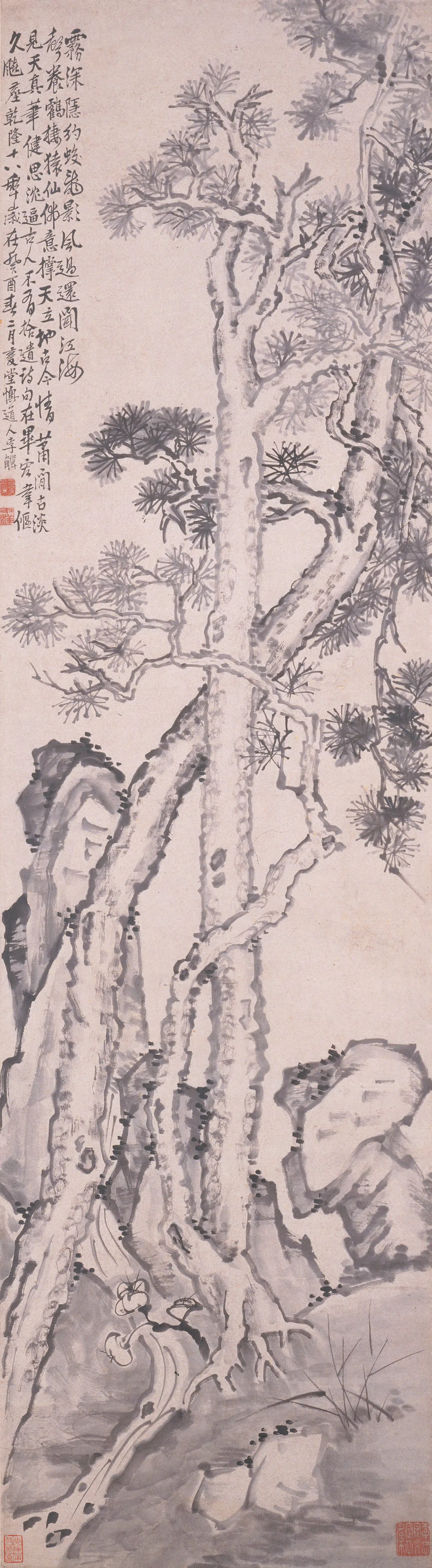 清代【李鱓】《花鸟屏》