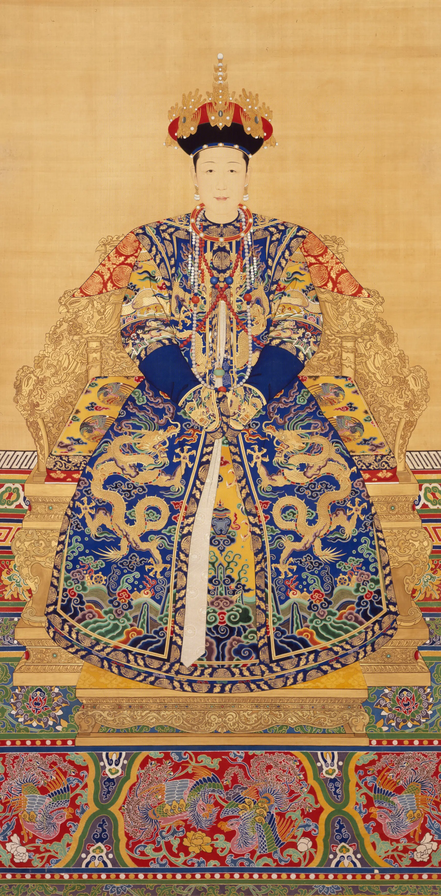 清代【清人】《画孝恭仁皇后像轴》