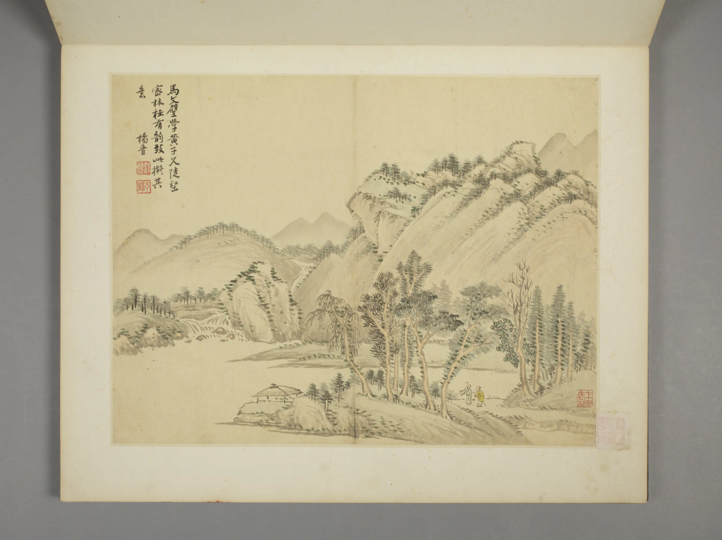 清代【杨晋】《山水册(10开)》 第7张 清代【杨晋】《山水册(10开)》 第7张