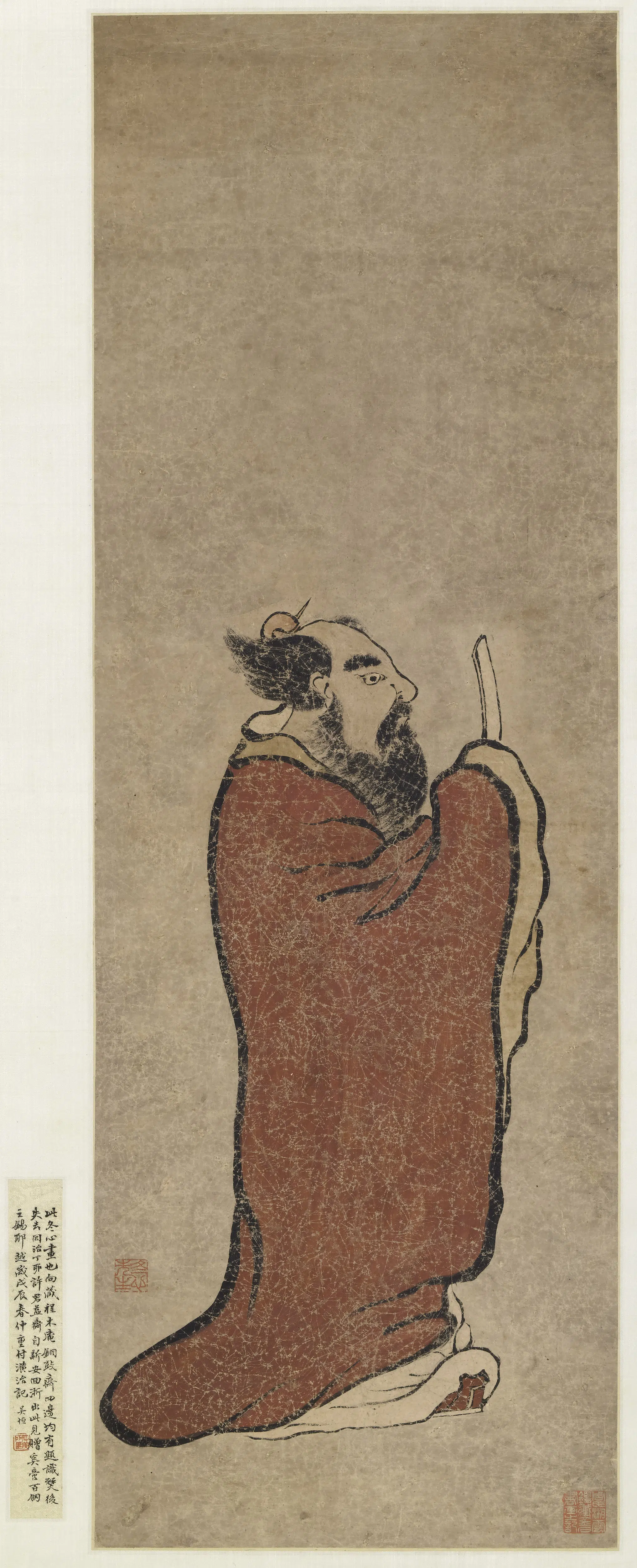 清代【金农】《天师像图轴》