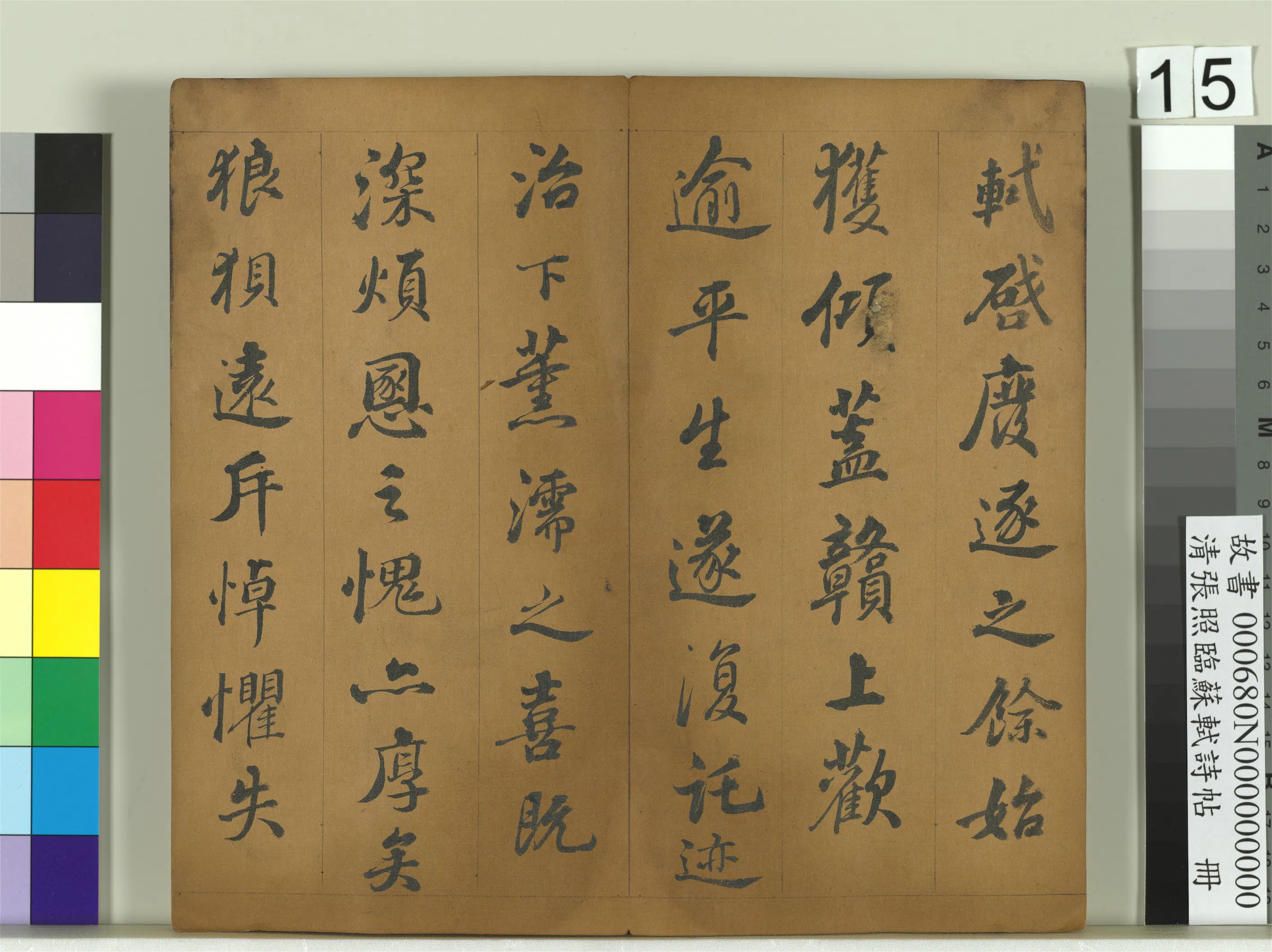 清代【张照】《临苏轼诗帖册》 第7张