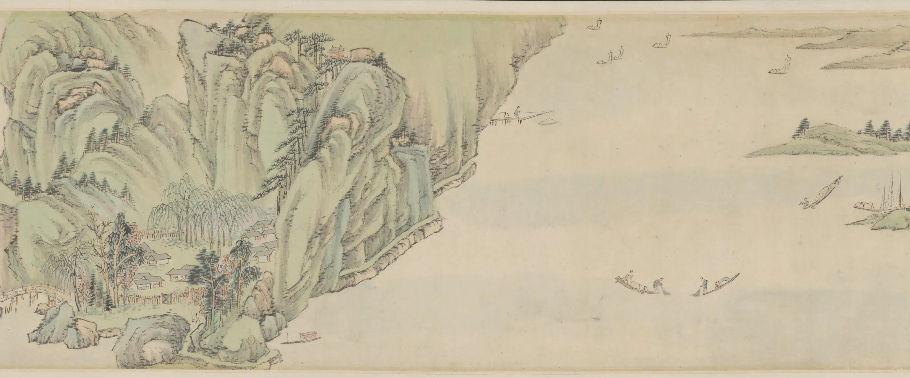 清代【萧云从】《仿古山水图屏》 第31张