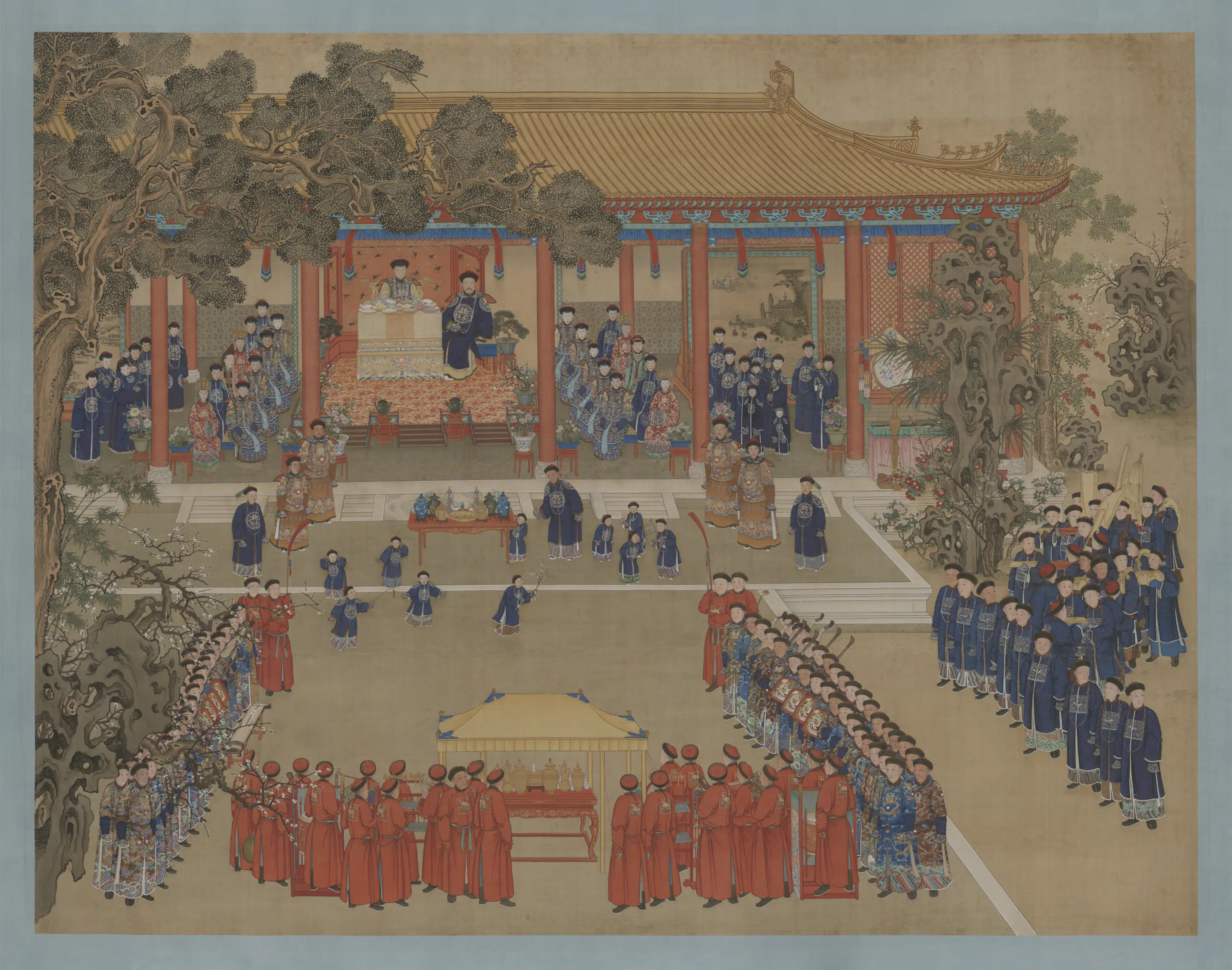 清代【清人】《画崇庆皇太后八旬万寿图贴落》 第1张