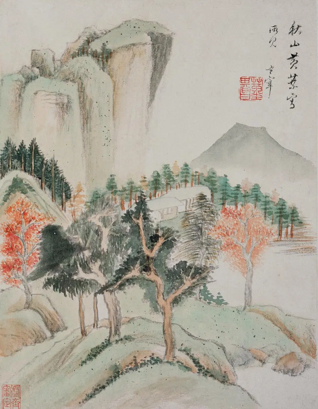 明朝【董其昌】《宝华山庄图册》 第8张 明朝【董其昌】《宝华山庄图册》 第8张