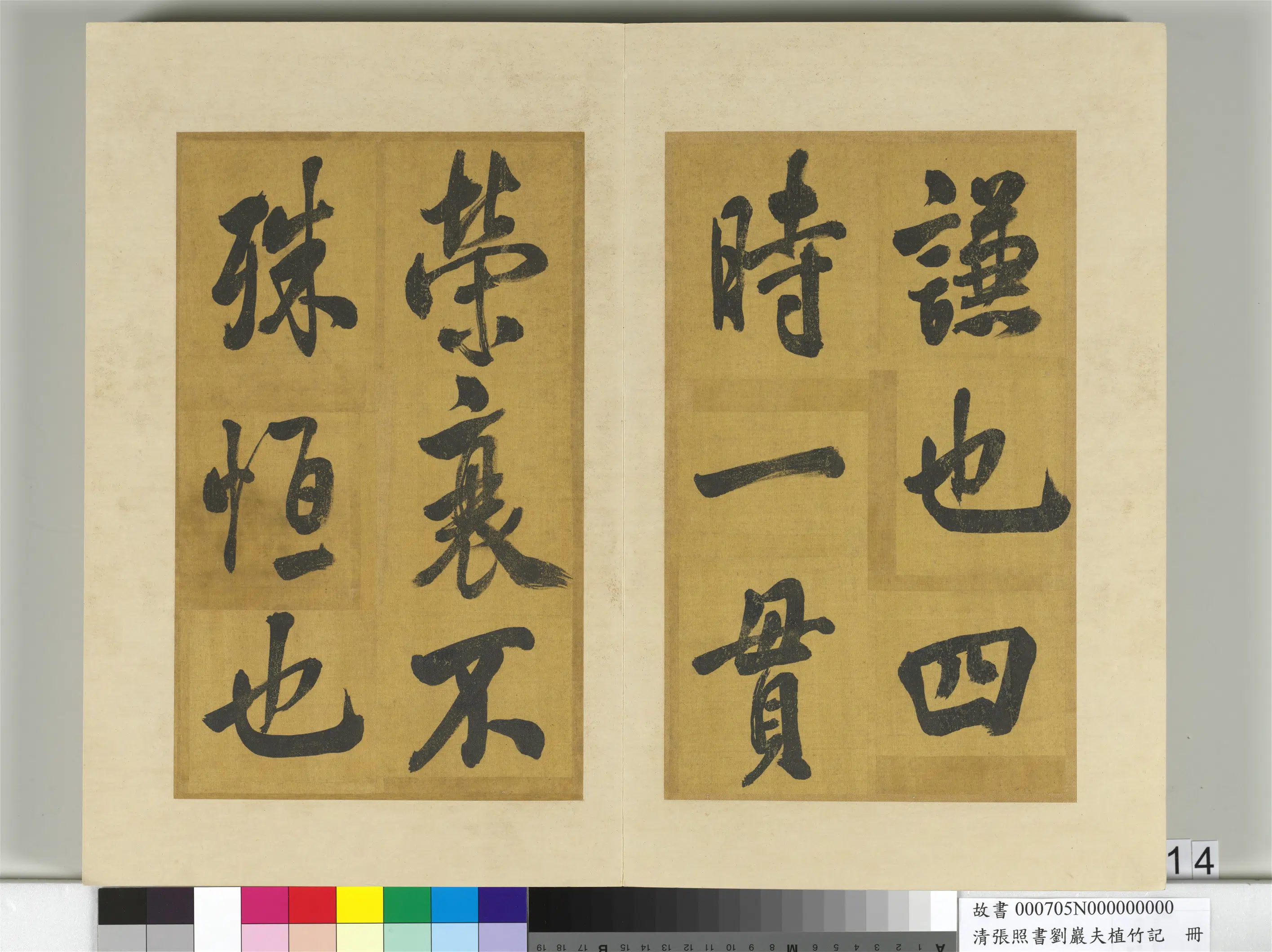 清代【张照】《书刘岩夫植竹记册》 第6张