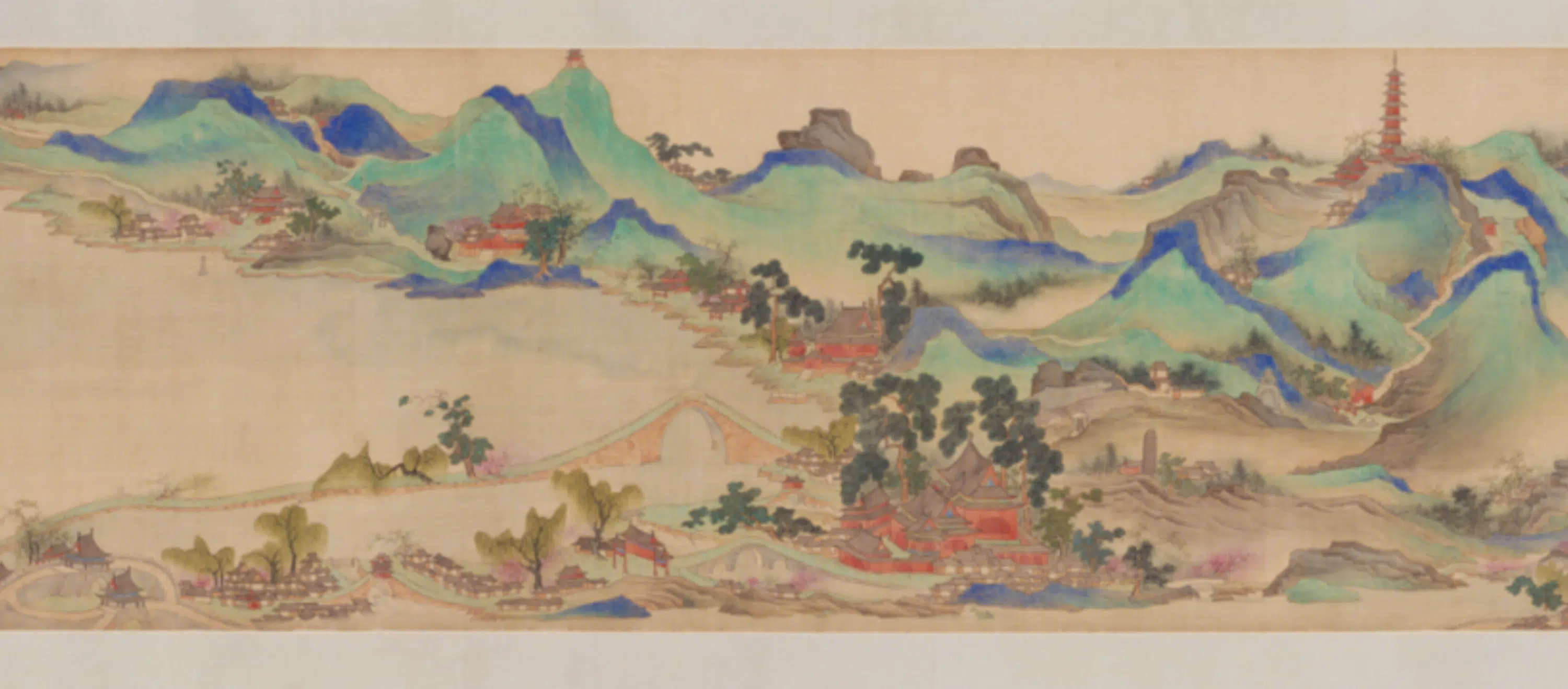 清代【章采】《谢彬画补景西湖载鹤图像卷》 第11张