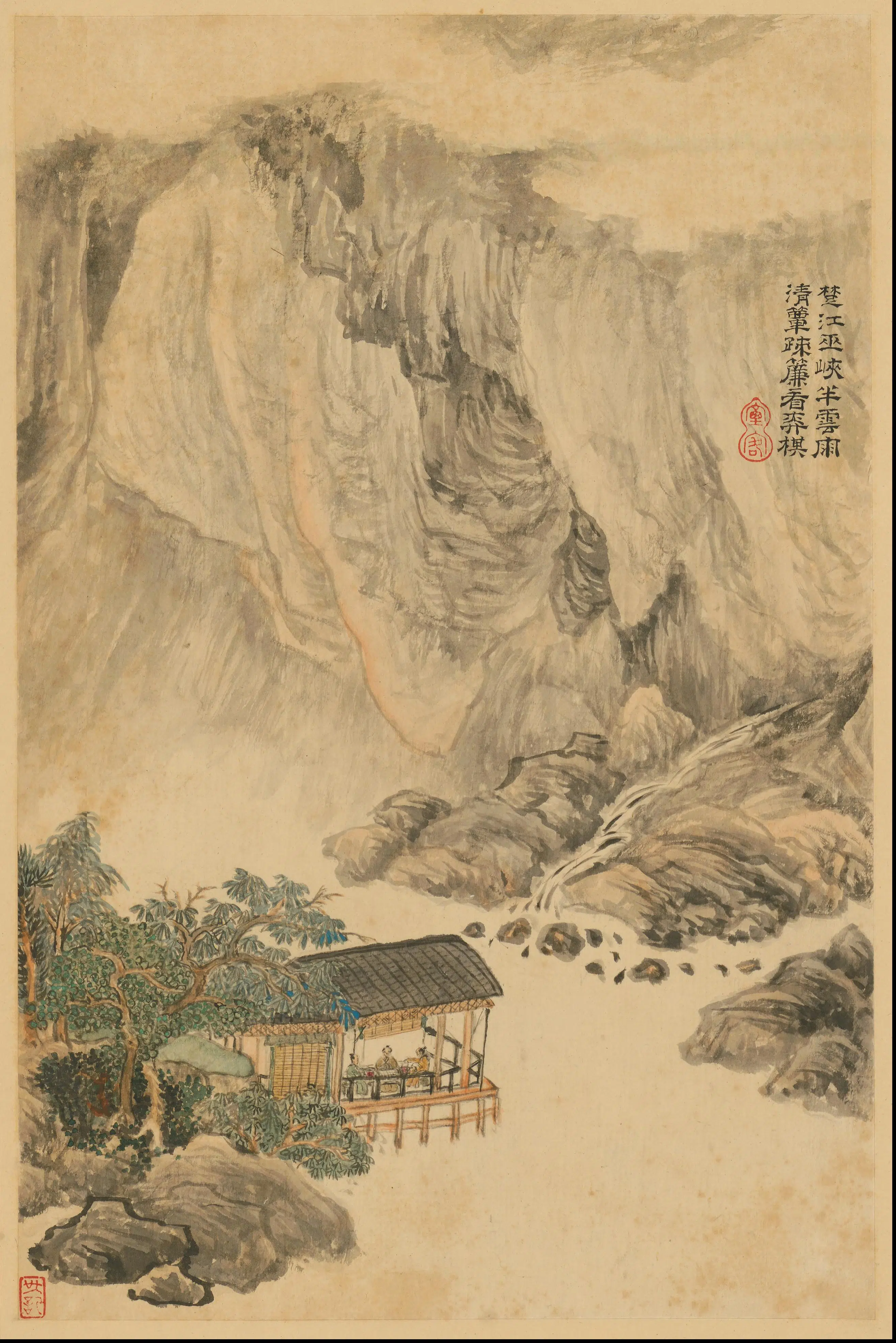 清代【王时敏】《杜甫诗意图册》 第7张