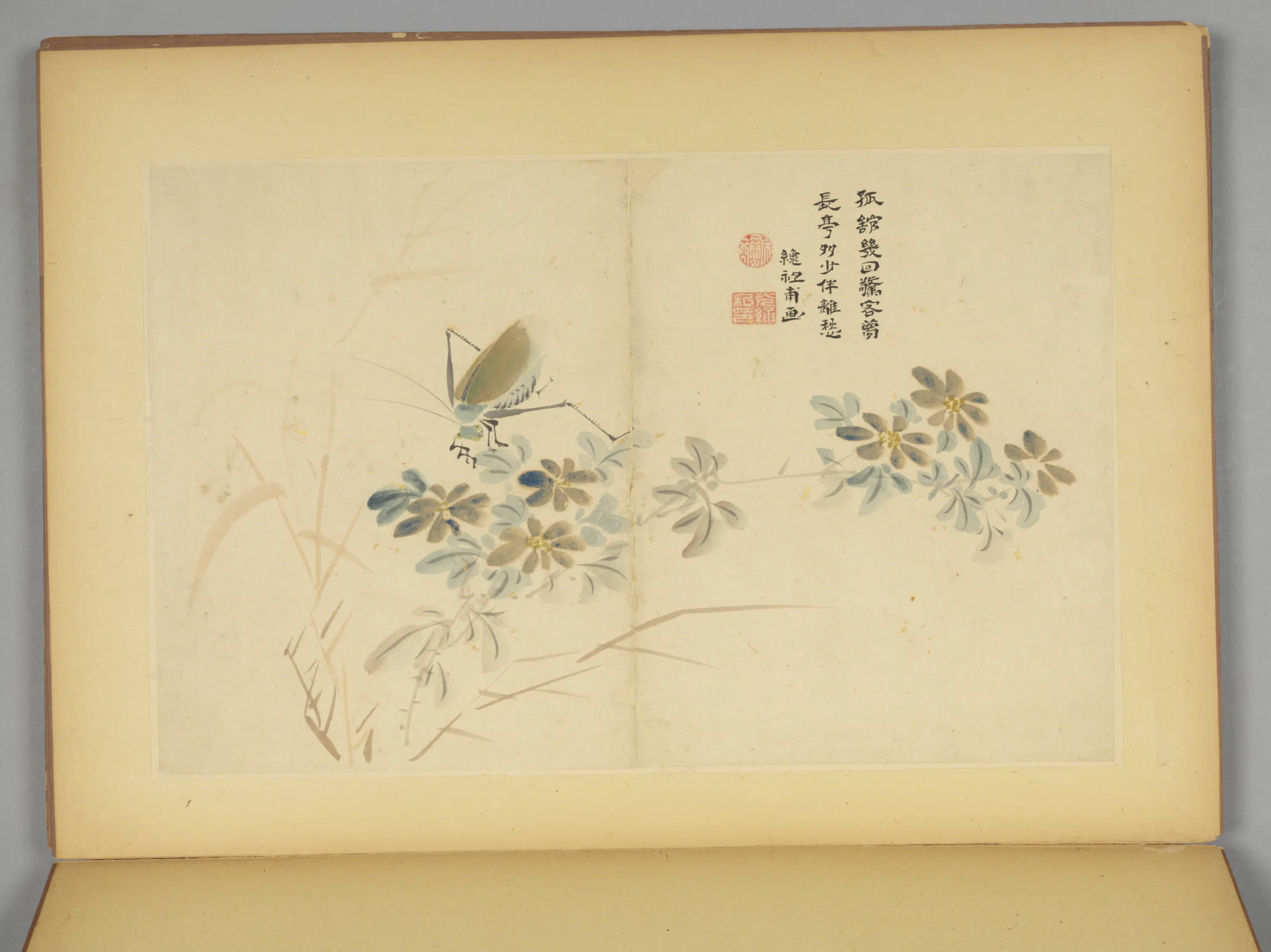 明朝【毛复光】《花卉人物册》 第5张 明朝【毛复光】《花卉人物册》 第5张
