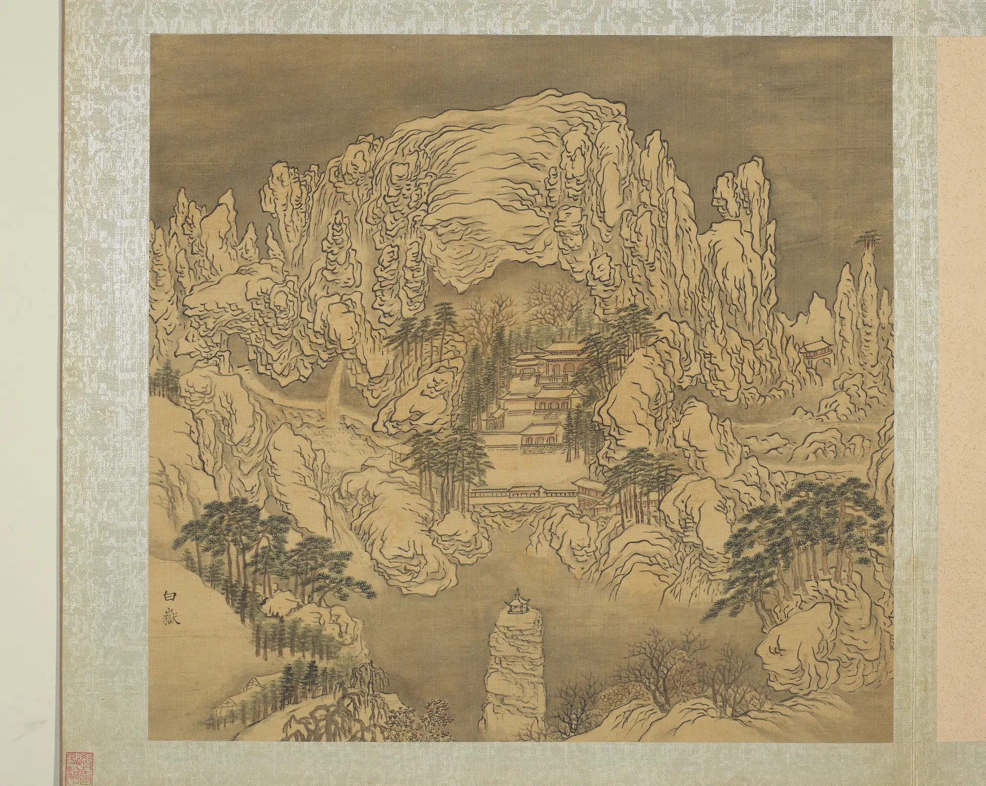 明朝【周用】《画新安十景图册》 第6张
