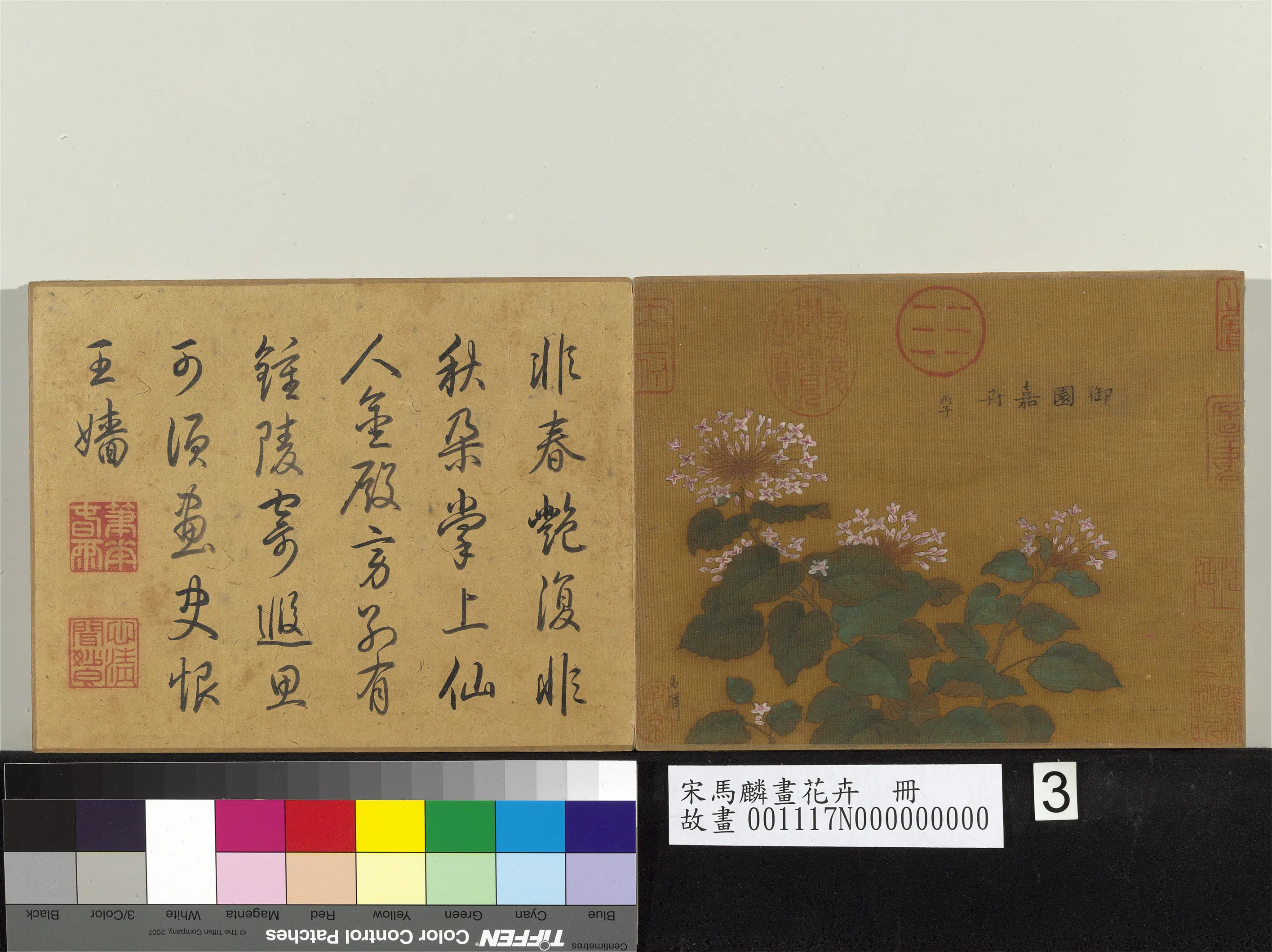 南宋【马麟】《画花卉册-御园嘉卉》