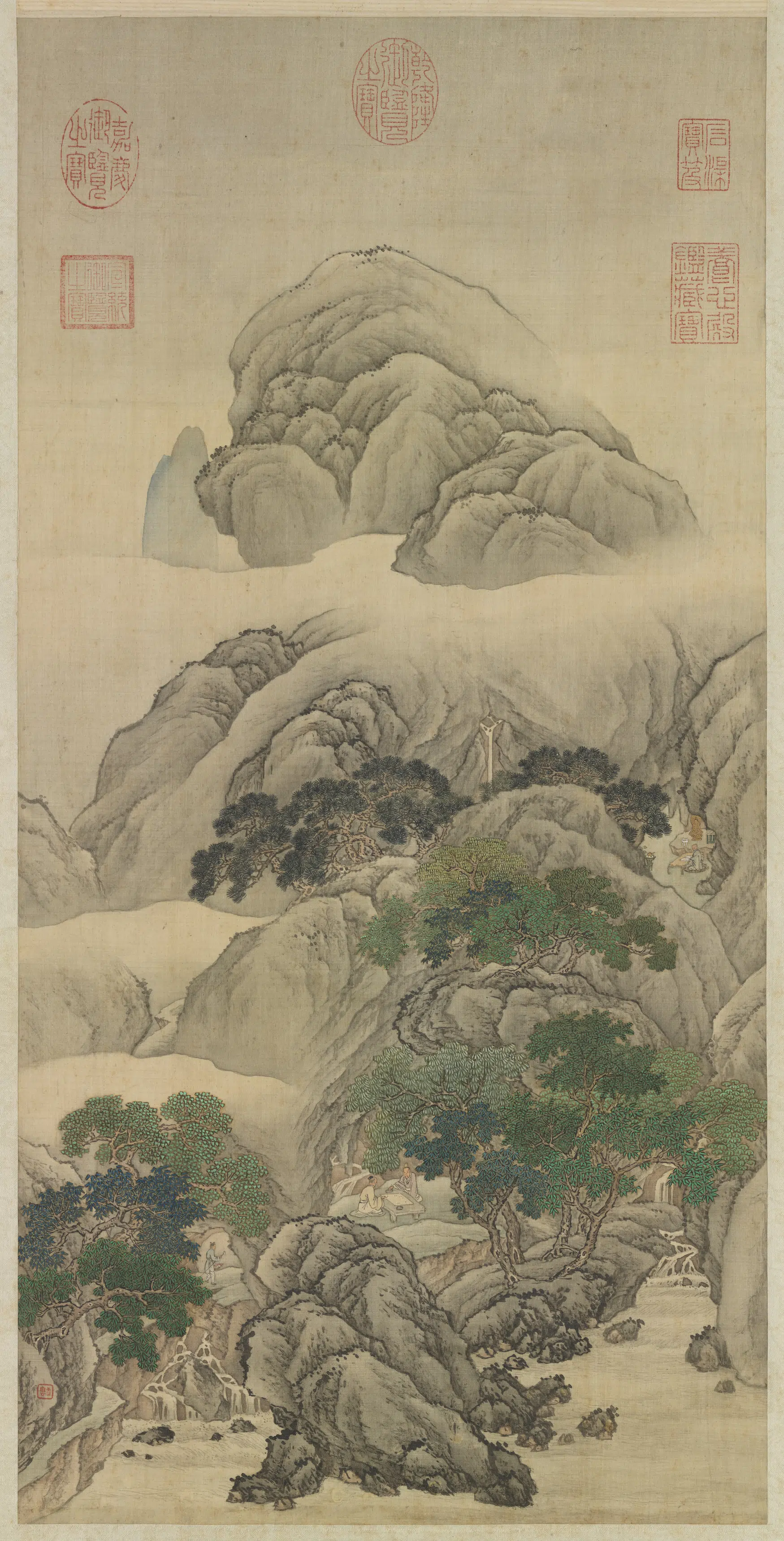清代【王云】《山水图轴》 第1张