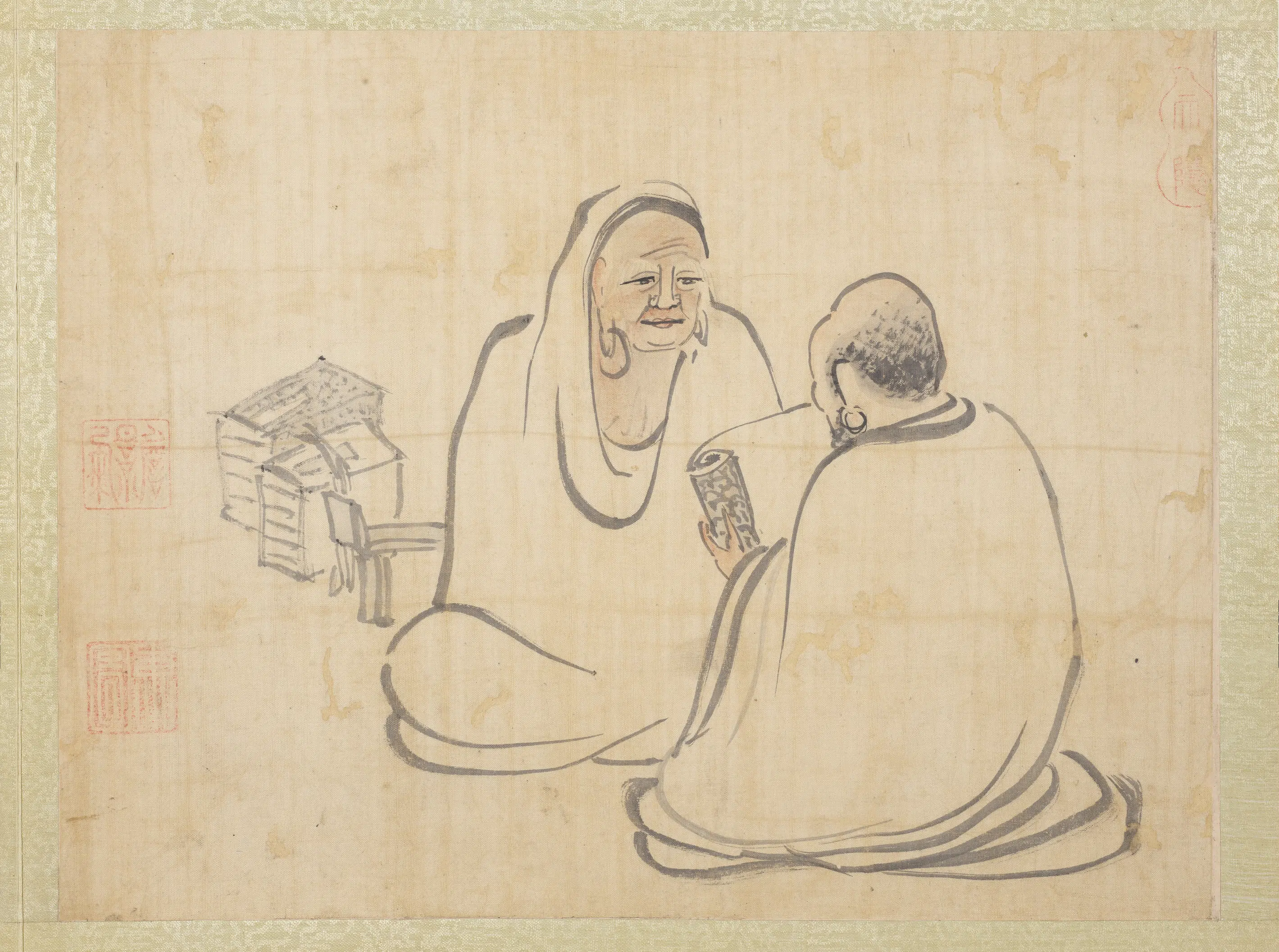 元代《元人画十八应真册》 第8张 元代《元人画十八应真册》 第8张