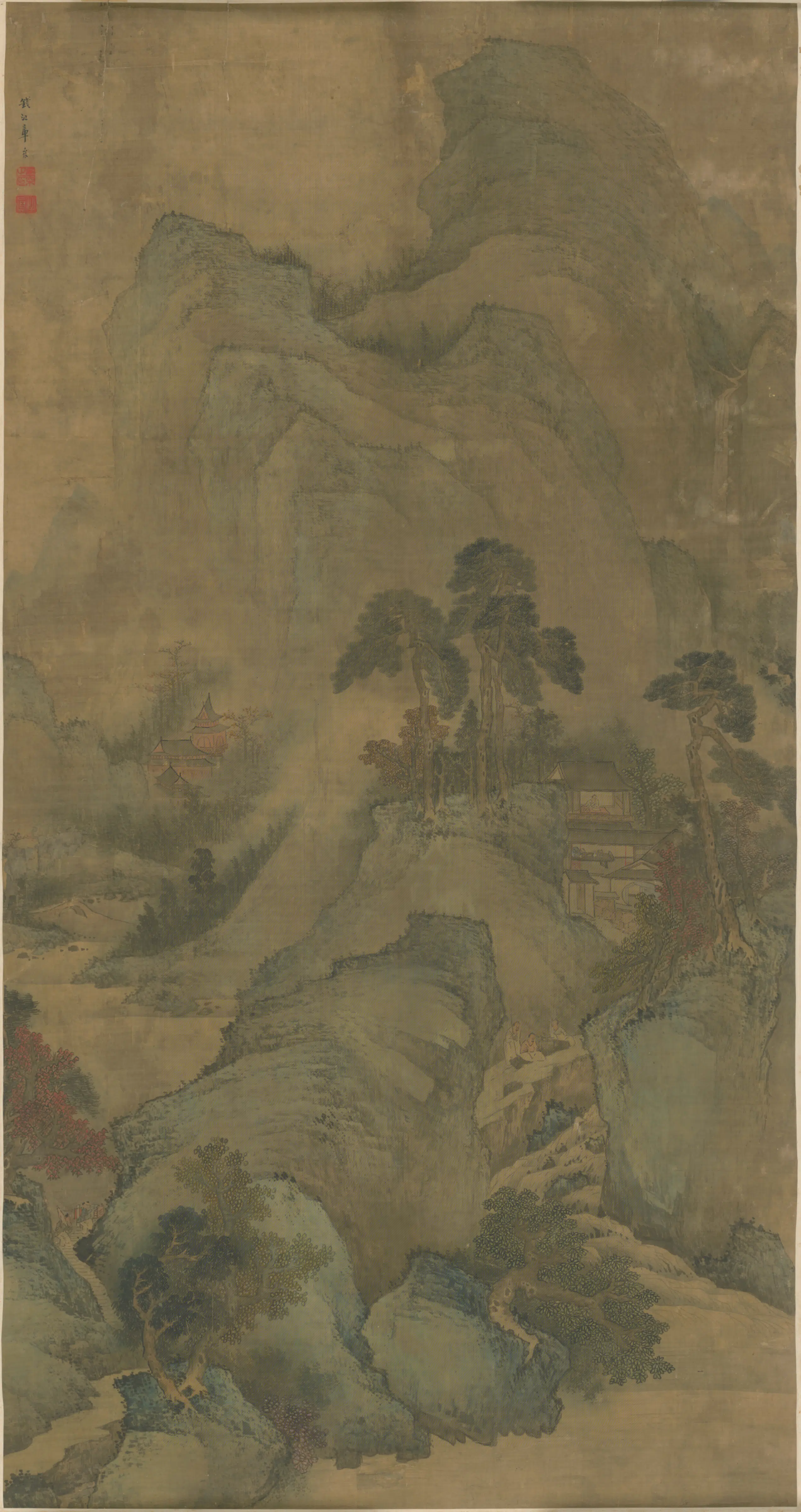清代【章采】《山水图轴-2》