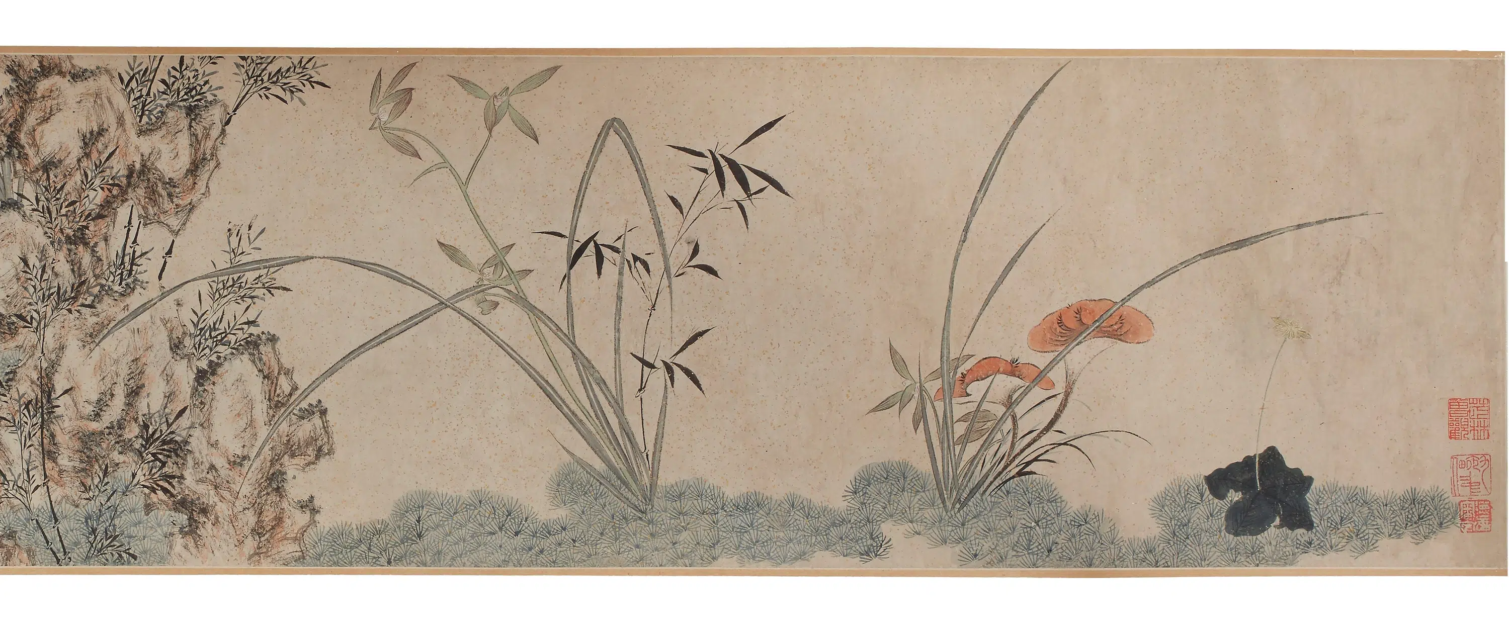 明代【马守真】《设色兰竹卷》 第3张 明代【马守真】《设色兰竹卷》 第3张