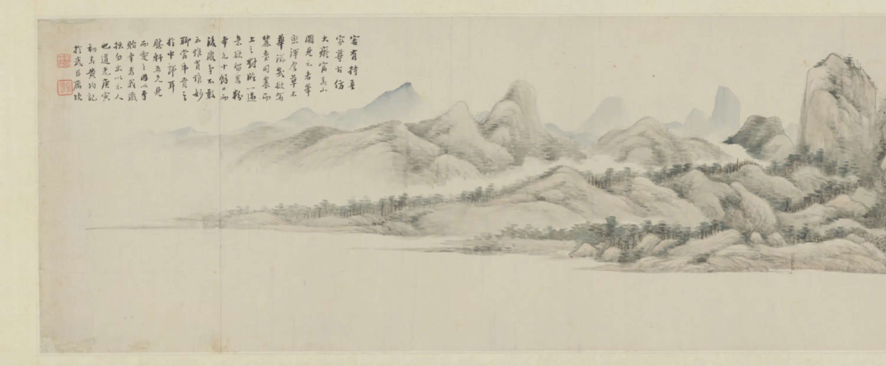 清代【黄均】《富春山居图卷》