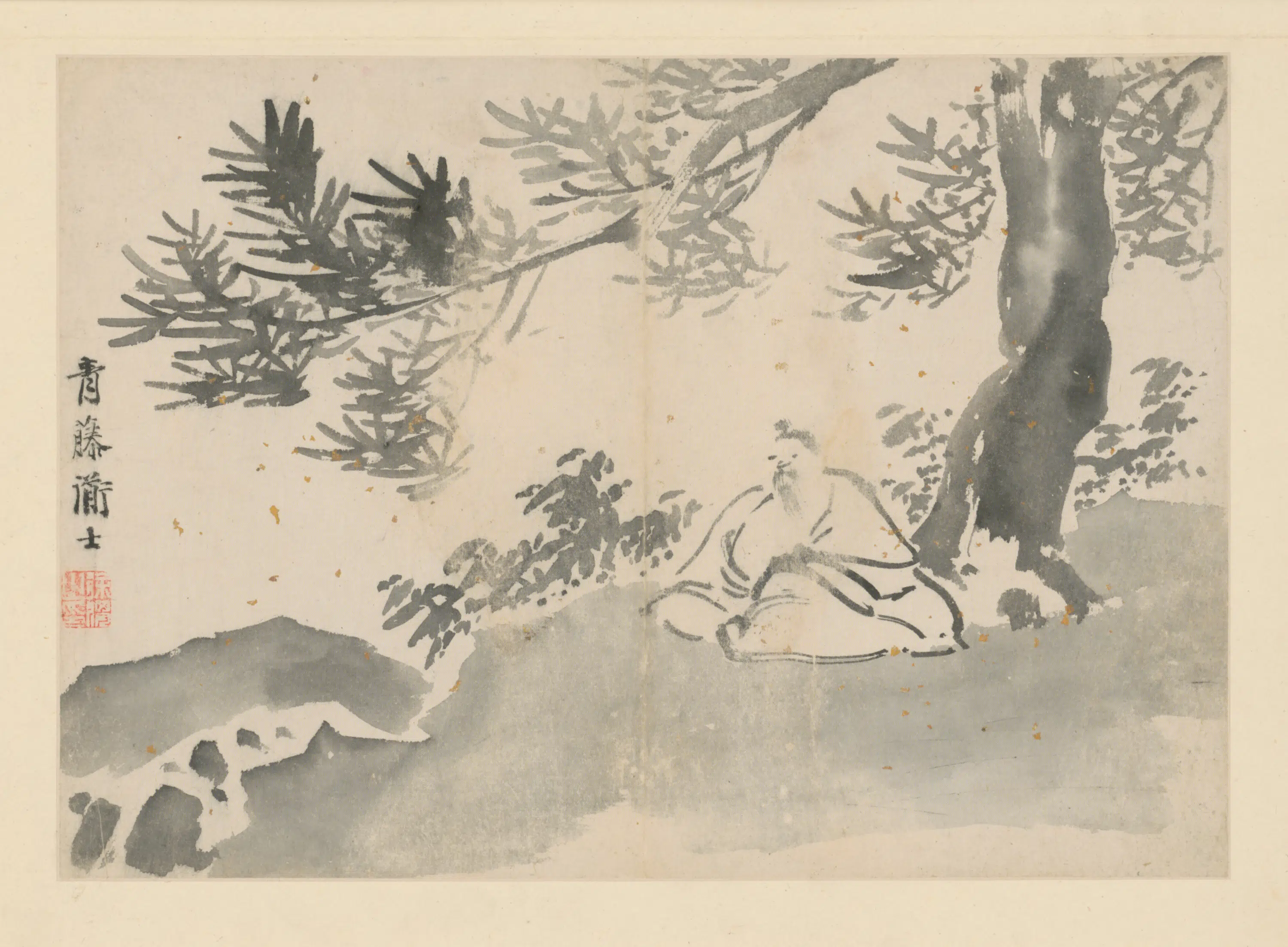 明朝【徐渭】《人物花卉册（14开）》 第7张