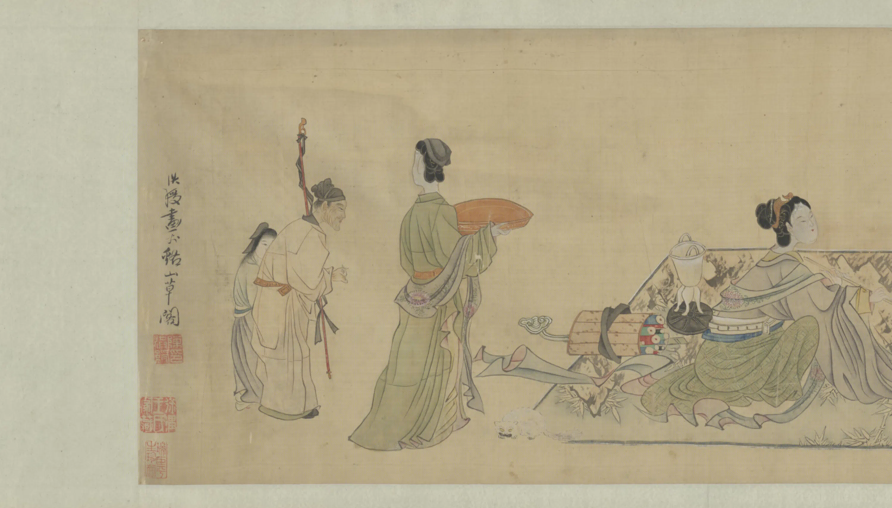 明朝【陈洪绶】《仕女图卷》
