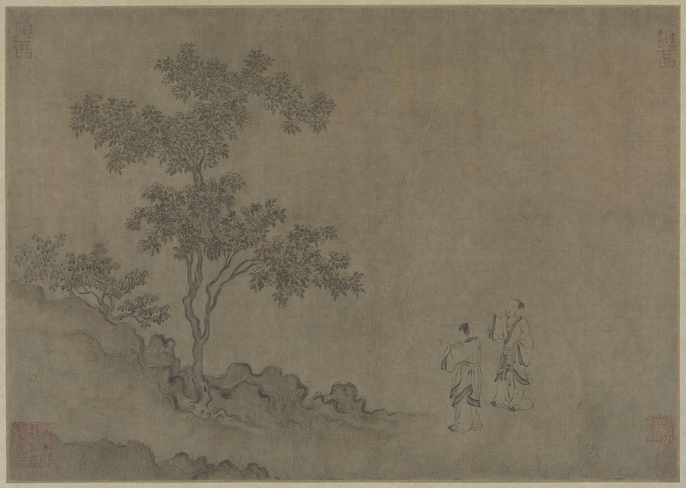 宋代【马和之】《画赵构书唐风册(12开)》 第10张 宋代【马和之】《画赵构书唐风册(12开)》 第10张