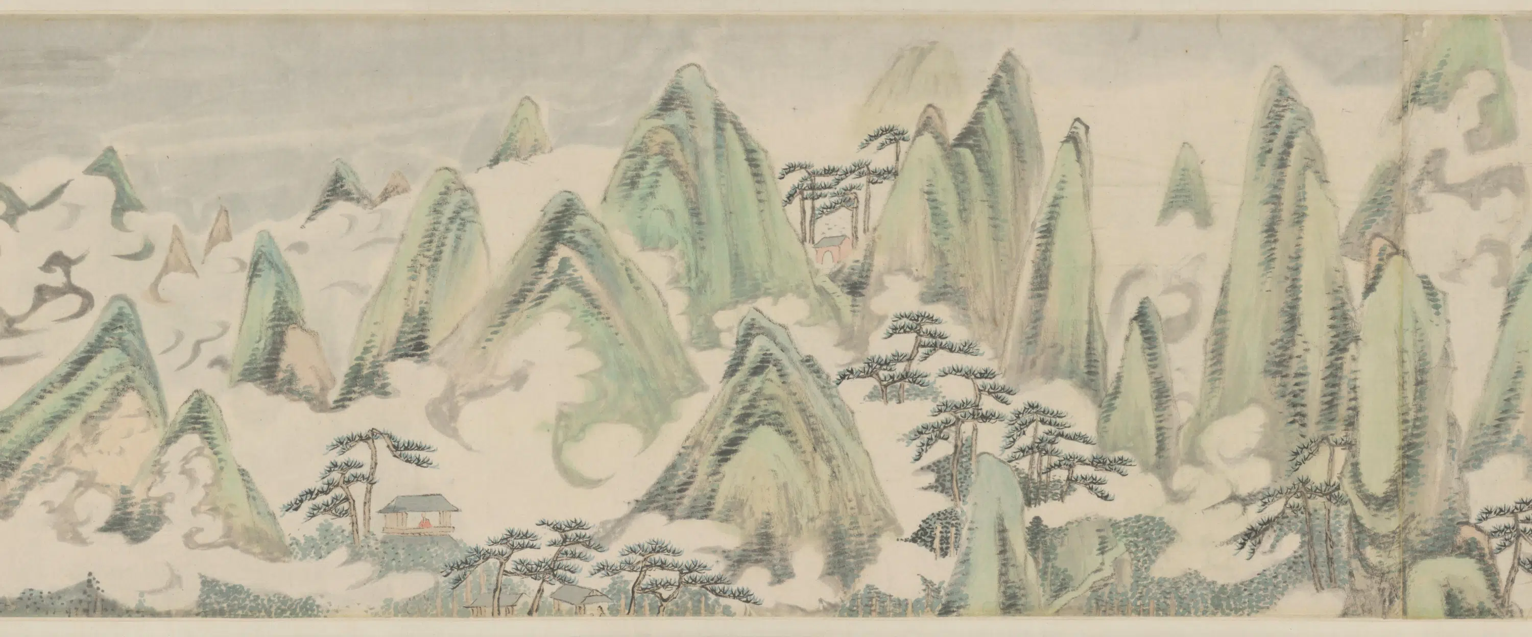 清代【萧云从】《仿古山水图屏》 第43张