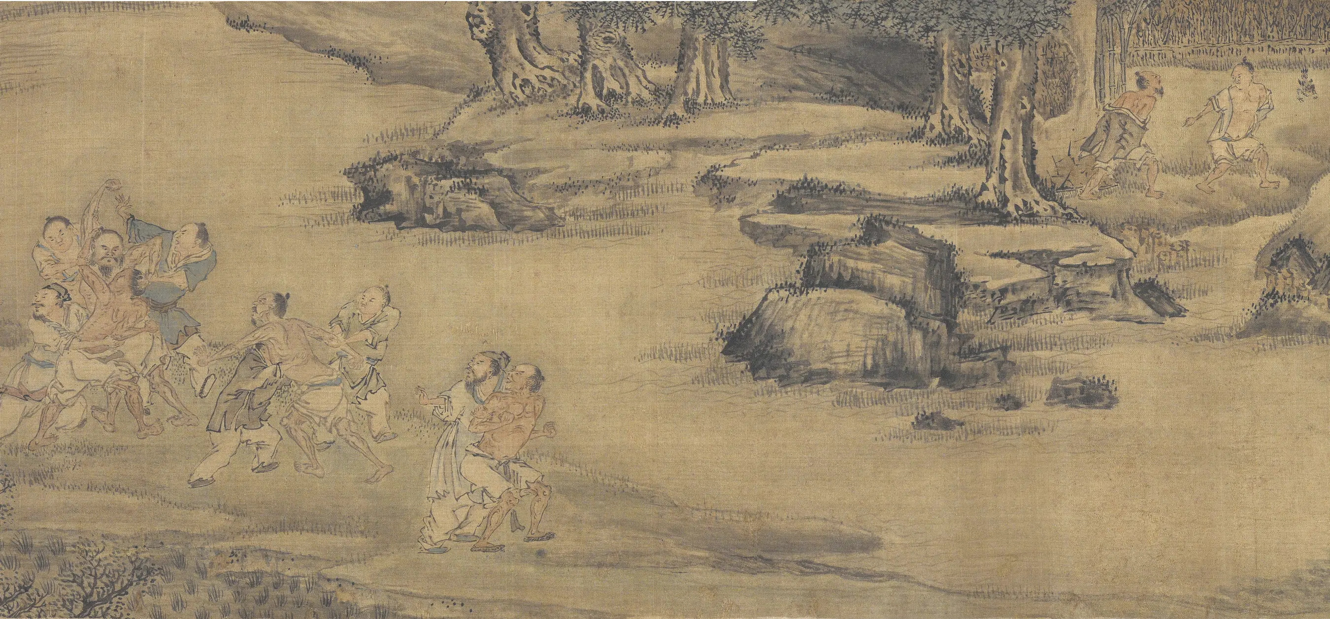明代【张翀】《田家春门图》 第3张 明代【张翀】《田家春门图》 第3张