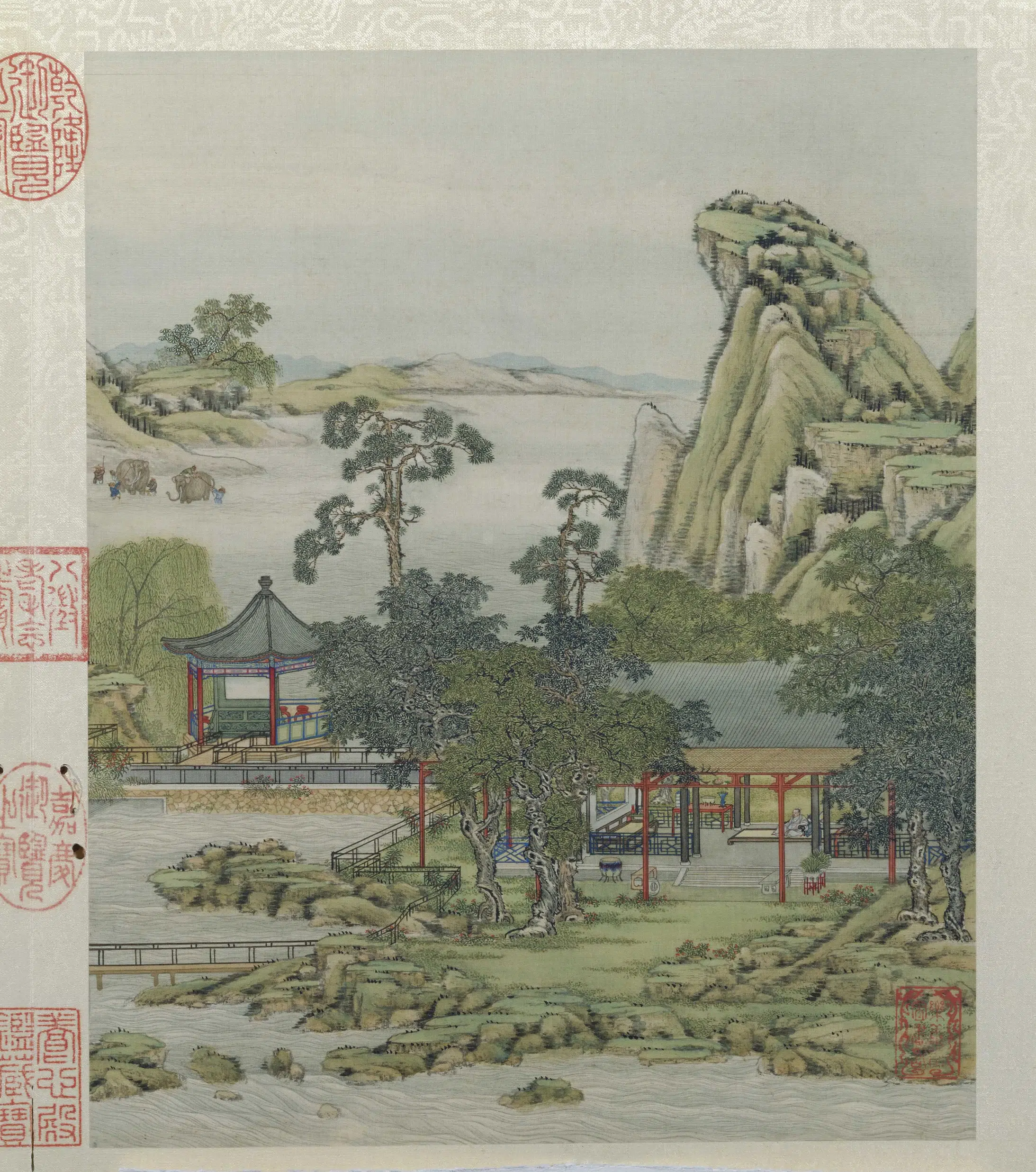 清代【陈枚】《山水楼阁图册十二开》 第9张