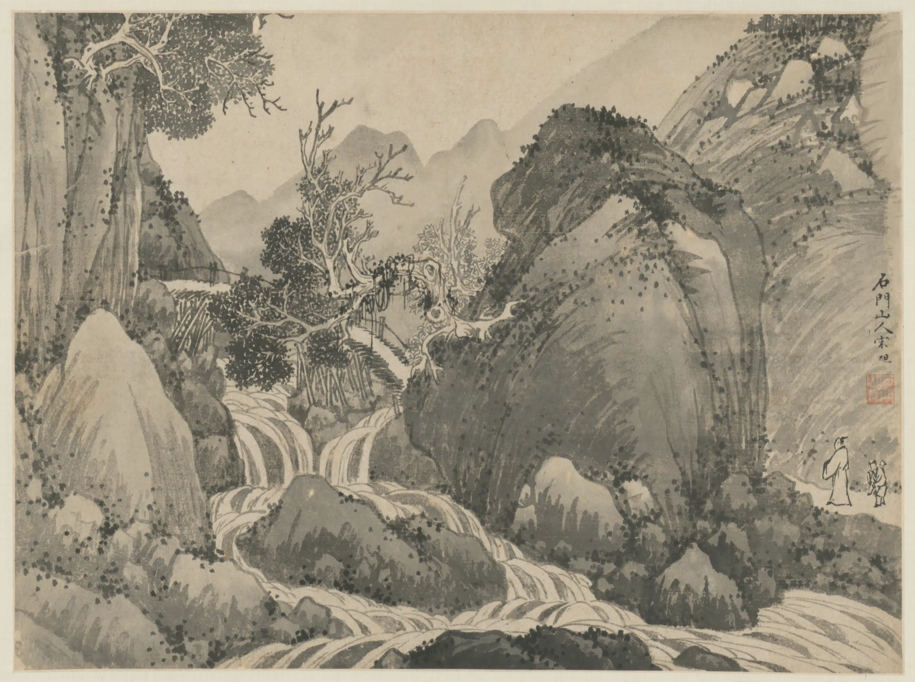 明朝【宋旭】《山水册（6开）》