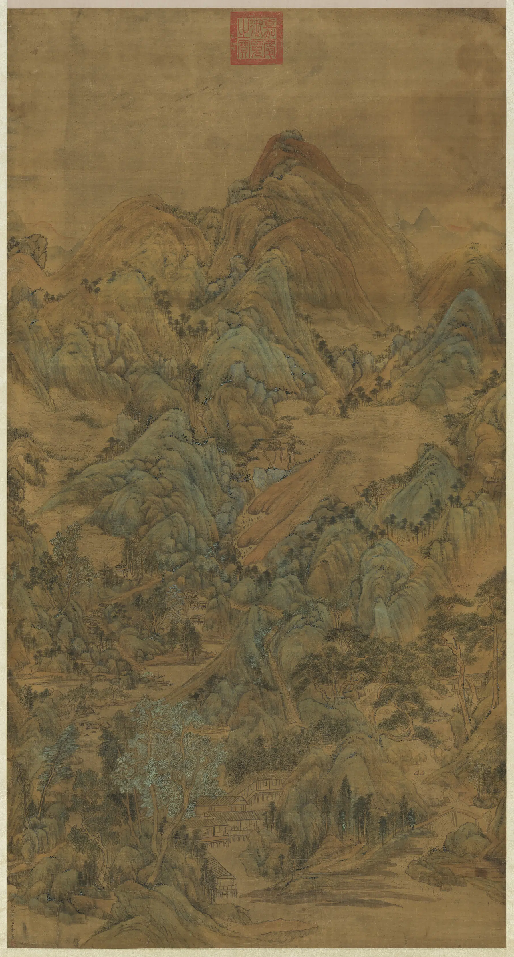 清代【王敬铭】《画山水图轴-2》