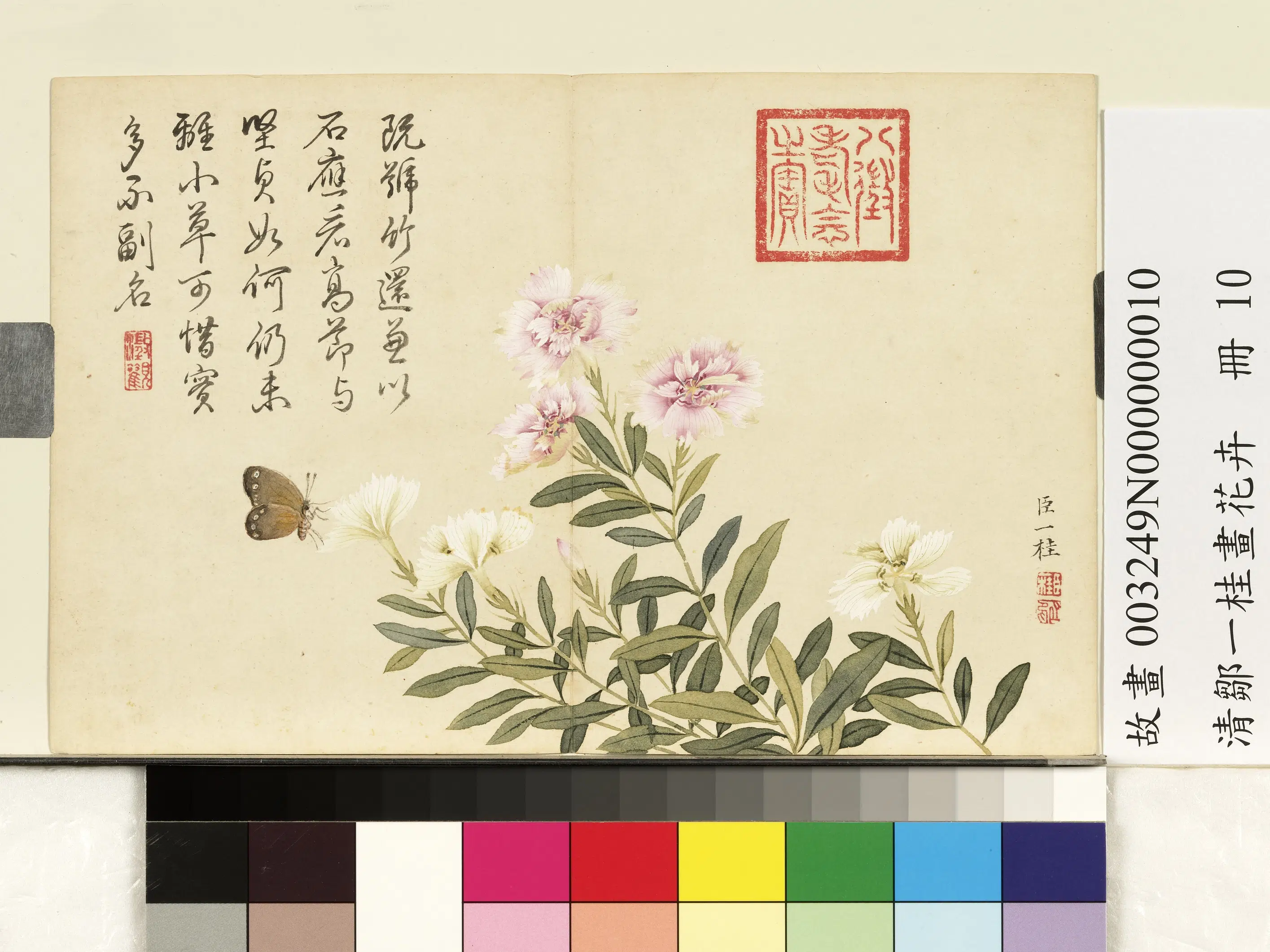 清代【邹一桂】《画花卉册》 第3张 清代【邹一桂】《画花卉册》 第3张