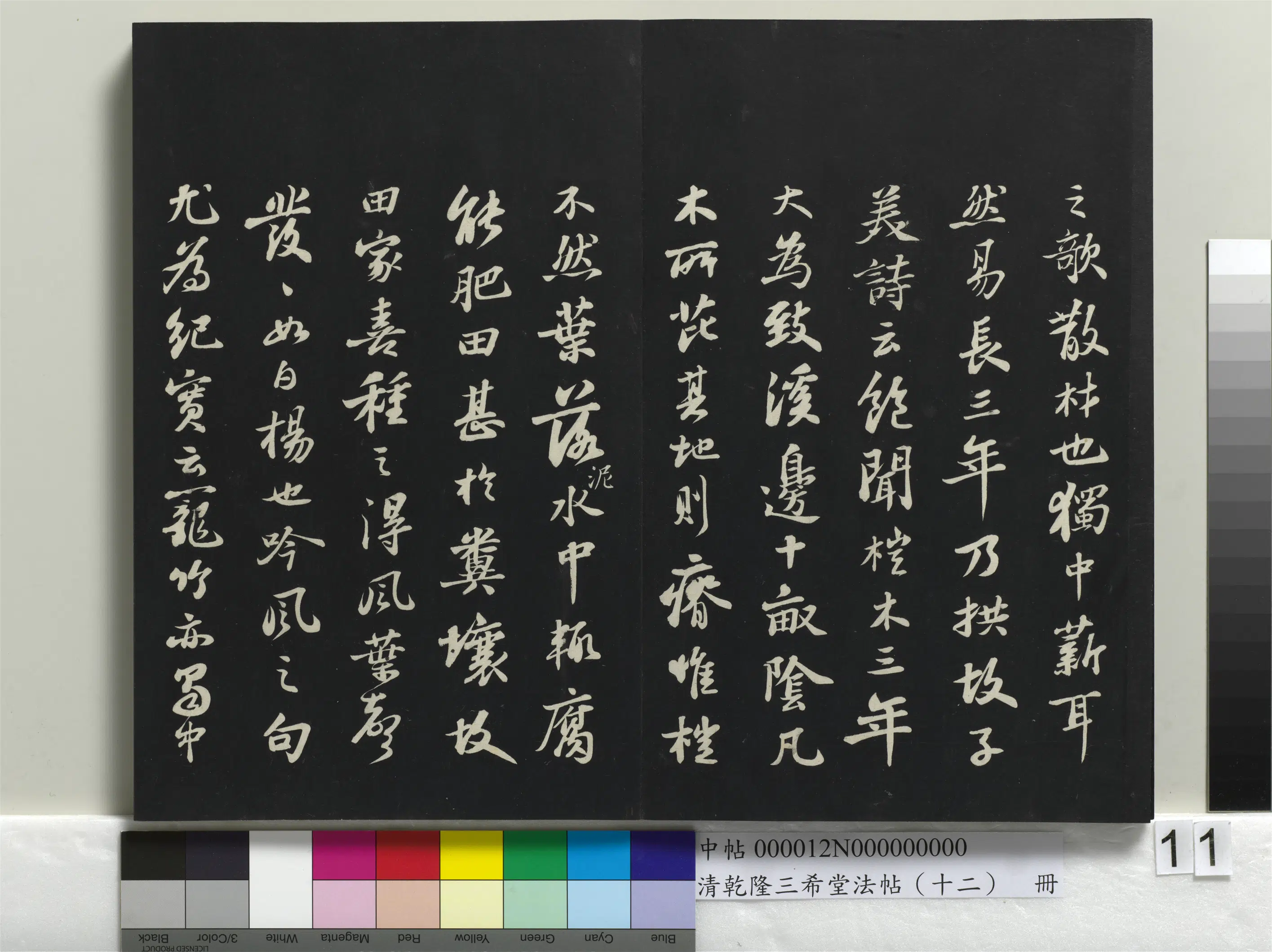 北宋【苏轼】《乾隆三希堂法帖(十二)册-宋苏轼书杜甫桤木诗》 第2张 北宋【苏轼】《乾隆三希堂法帖(十二)册-宋苏轼书杜甫桤木诗》 第2张
