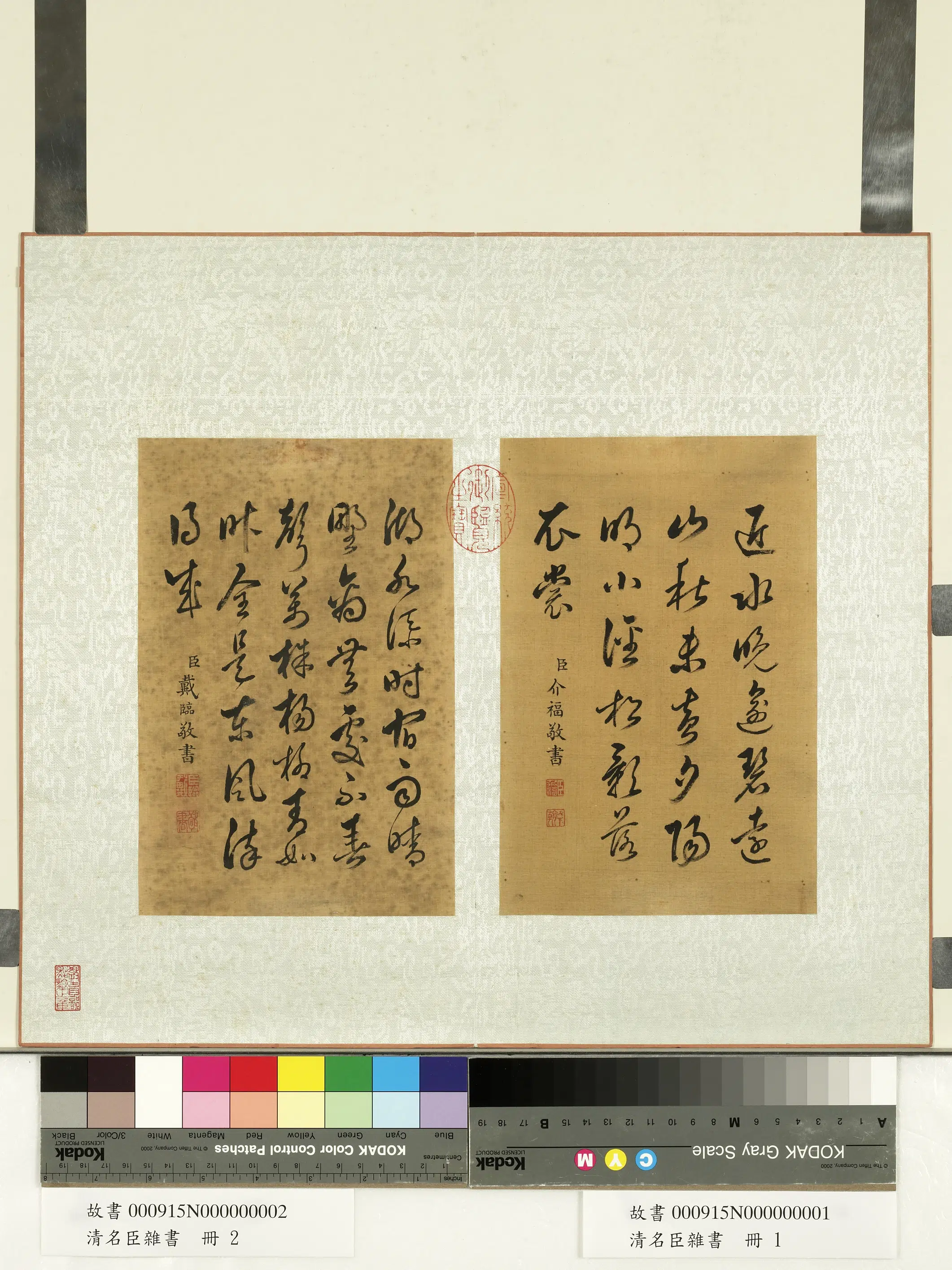 清代【戴临】《草书七言绝句-名臣杂书册》