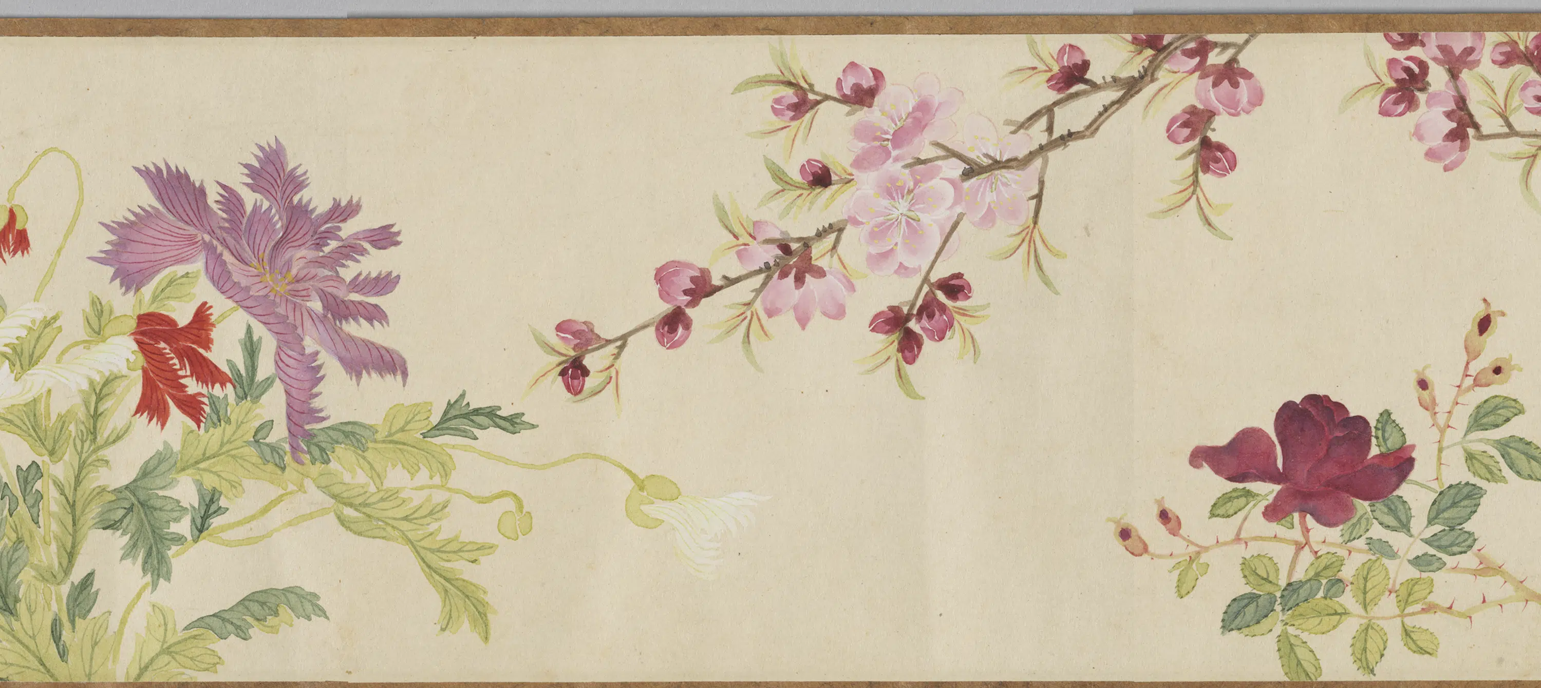 清代【李秉德】《画花卉图卷》 第6张
