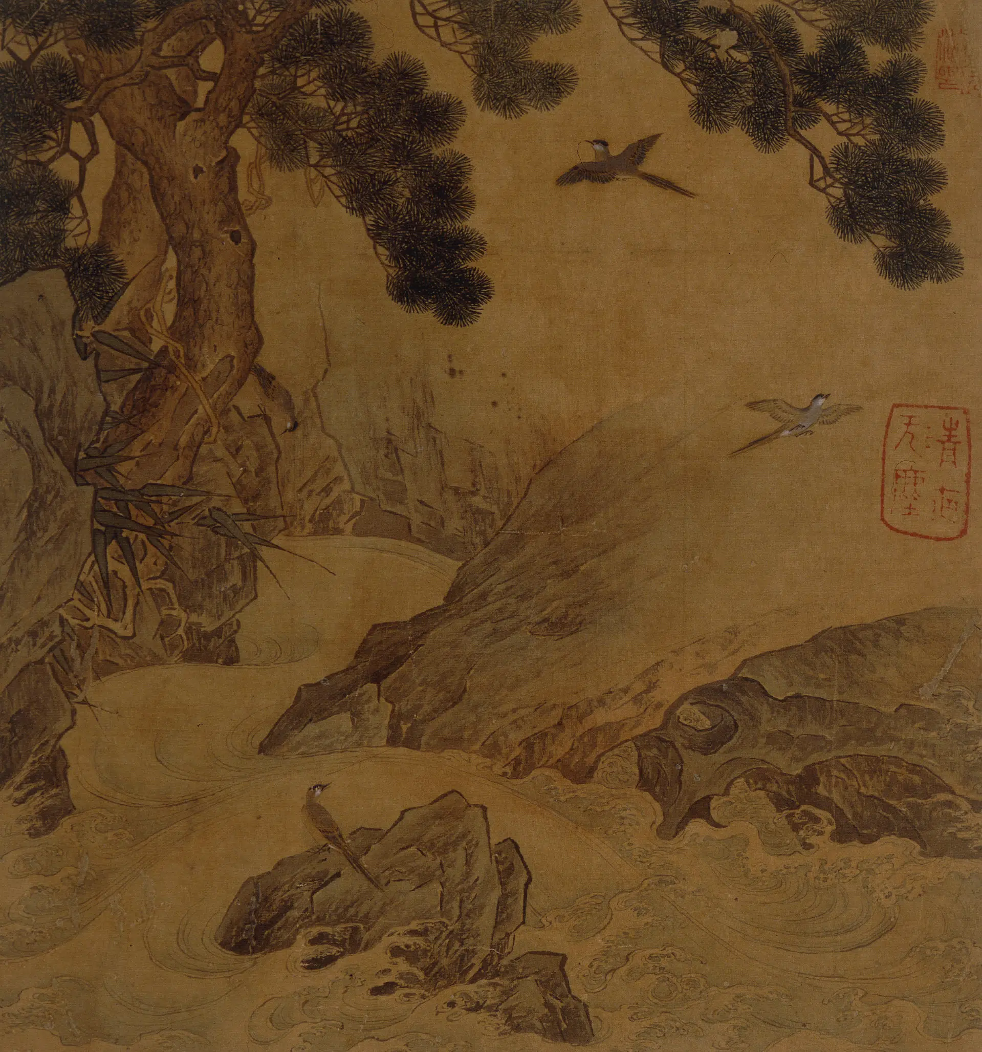 明朝【仇英】《临宋人画册》 第13张