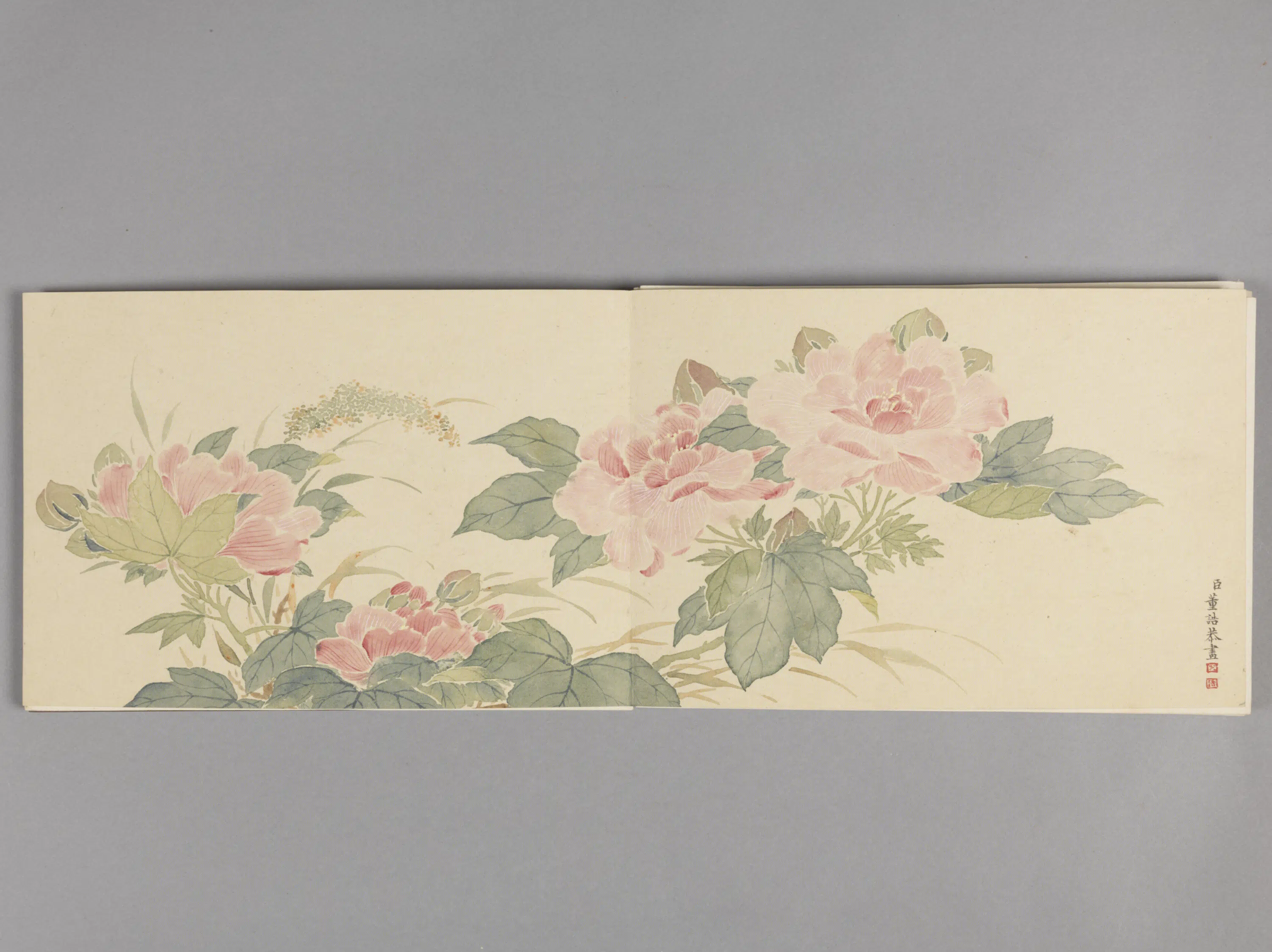 清代【董诰】《花卉册（8开）》 第8张