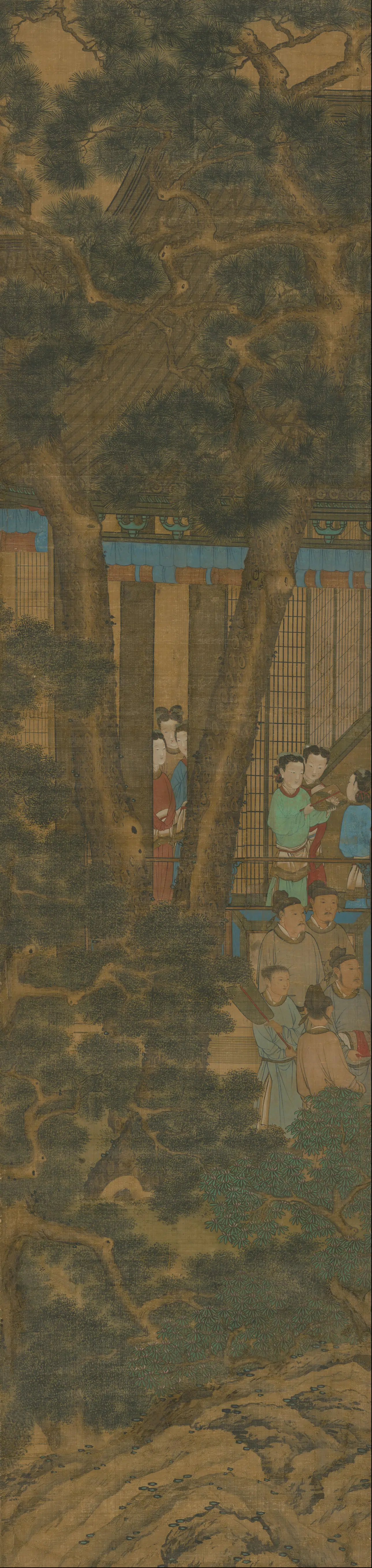 清代【萧晨】《昼锦堂图通景屏》 第5张 清代【萧晨】《昼锦堂图通景屏》 第5张