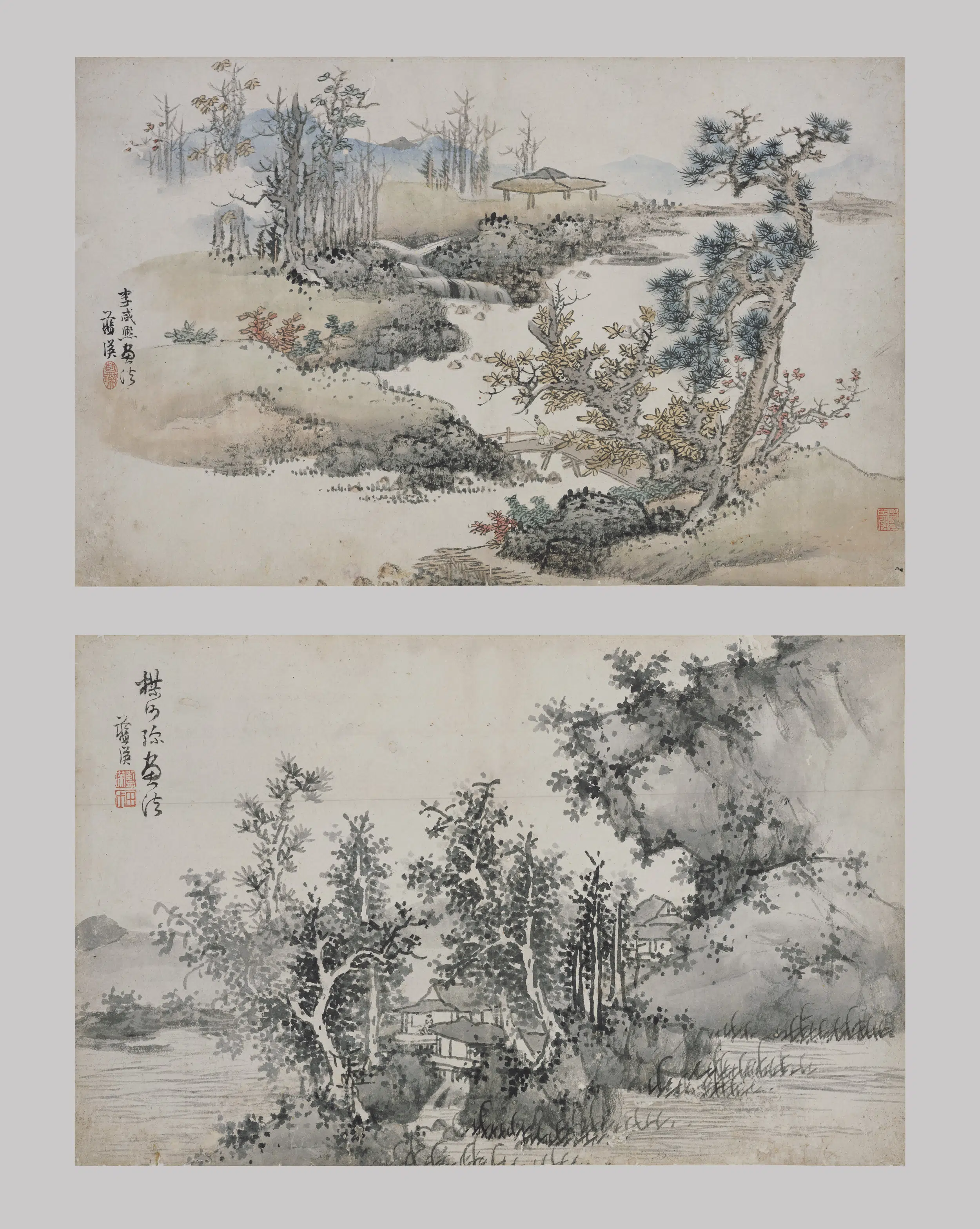 明朝【蓝瑛】《仿古山水册》