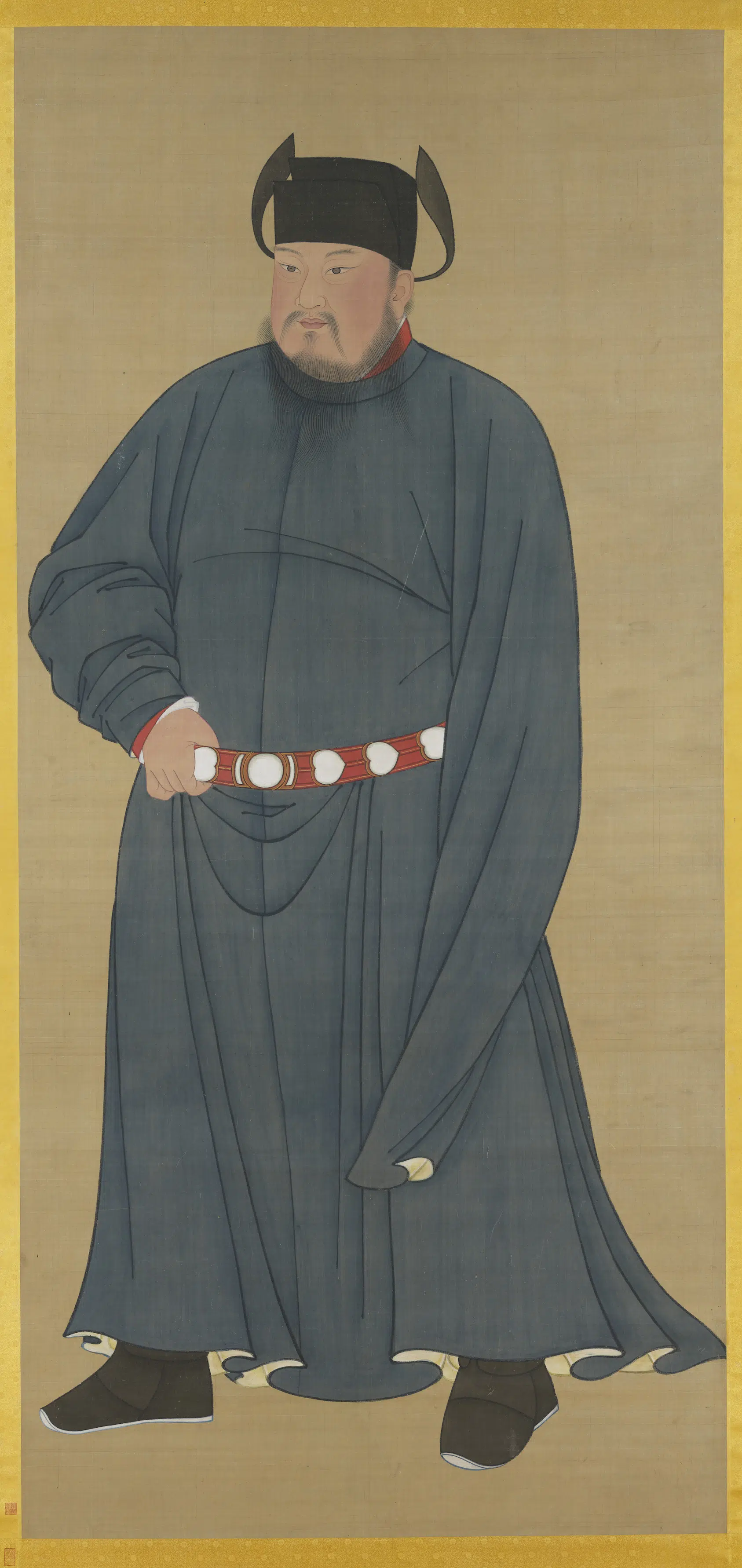 《后唐庄宗立像图轴》