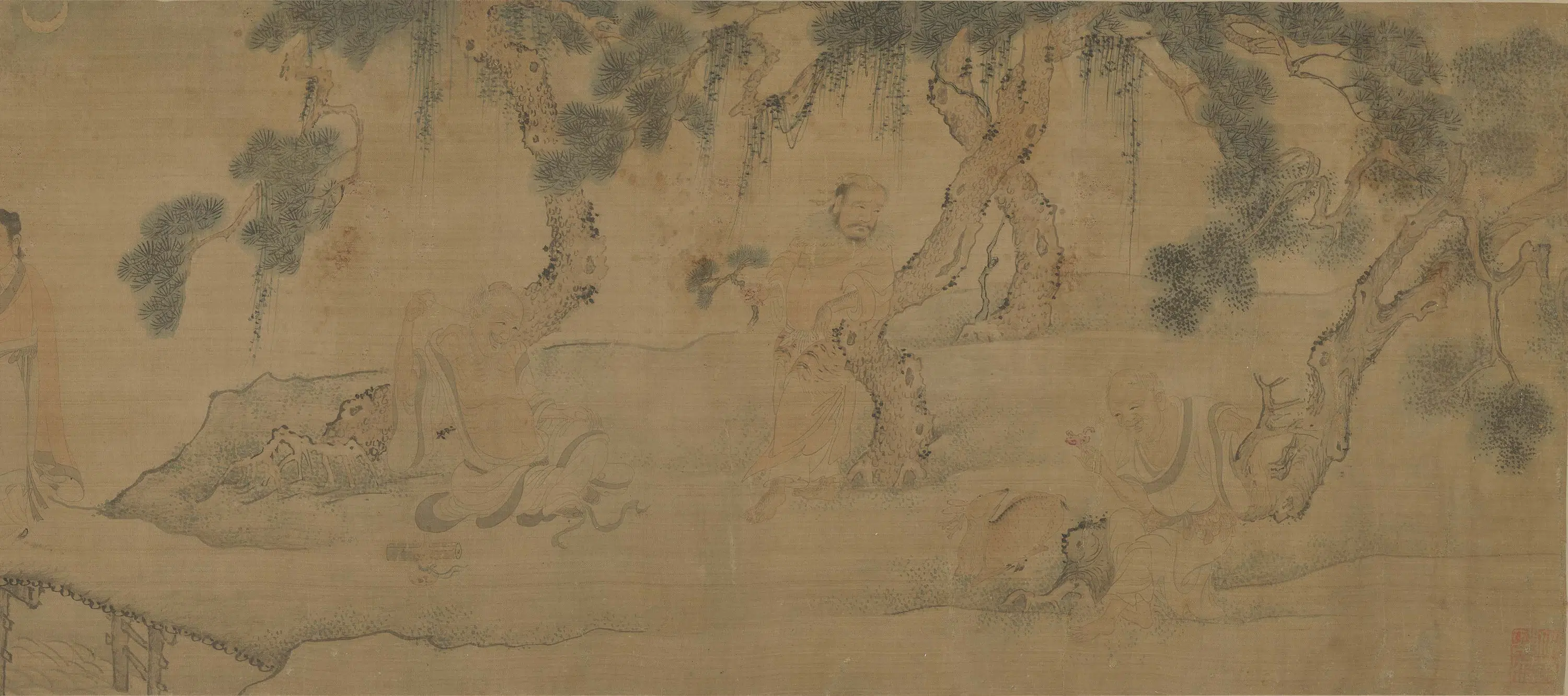 清代【佚名】《图卷渊明行迹图》 第3张