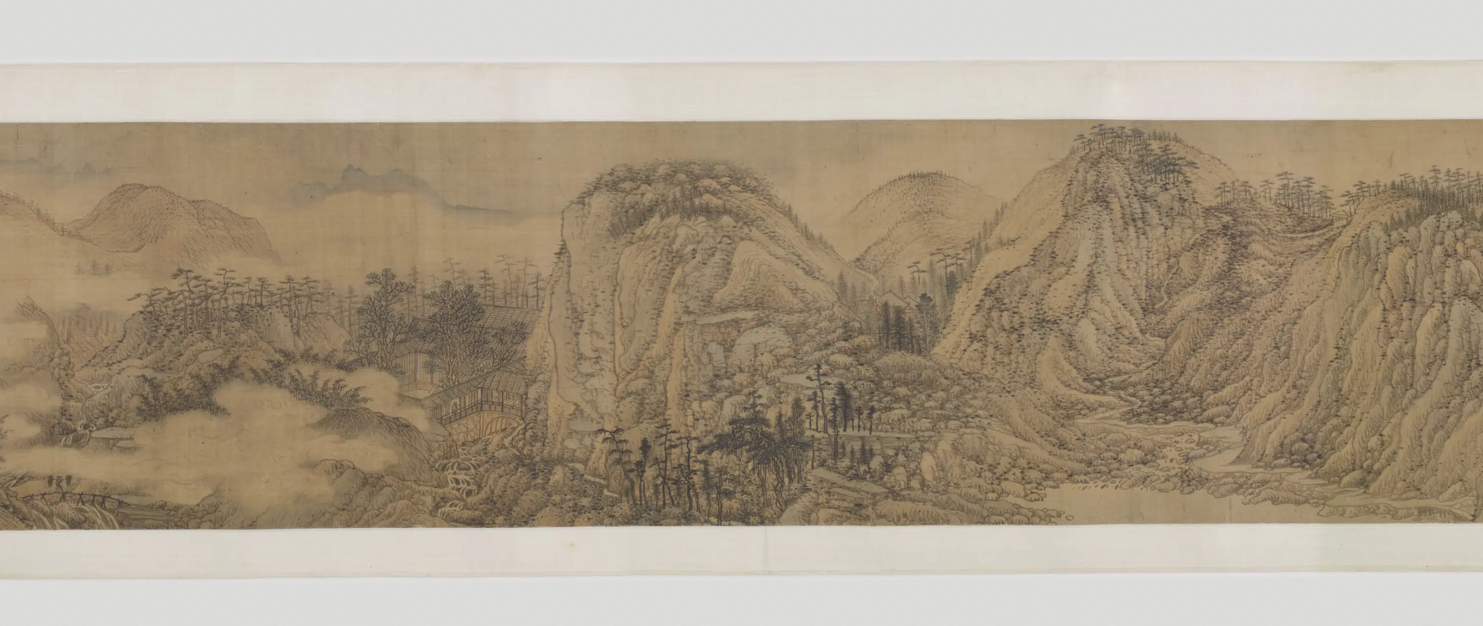 明朝【宋旭】《摹王右丞辋川图卷（传王蒙-宋旭）》 第4张