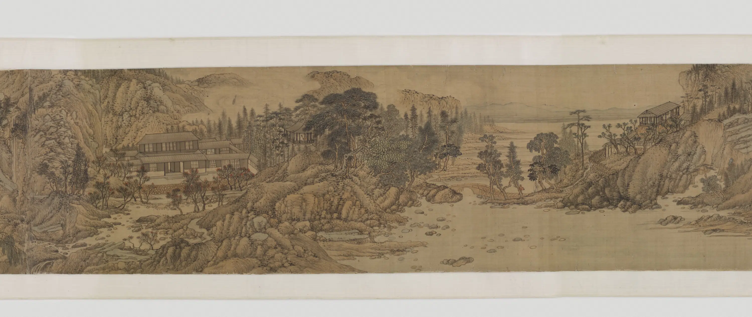 明朝【宋旭】《摹王右丞辋川图卷（传王蒙-宋旭）》 第2张