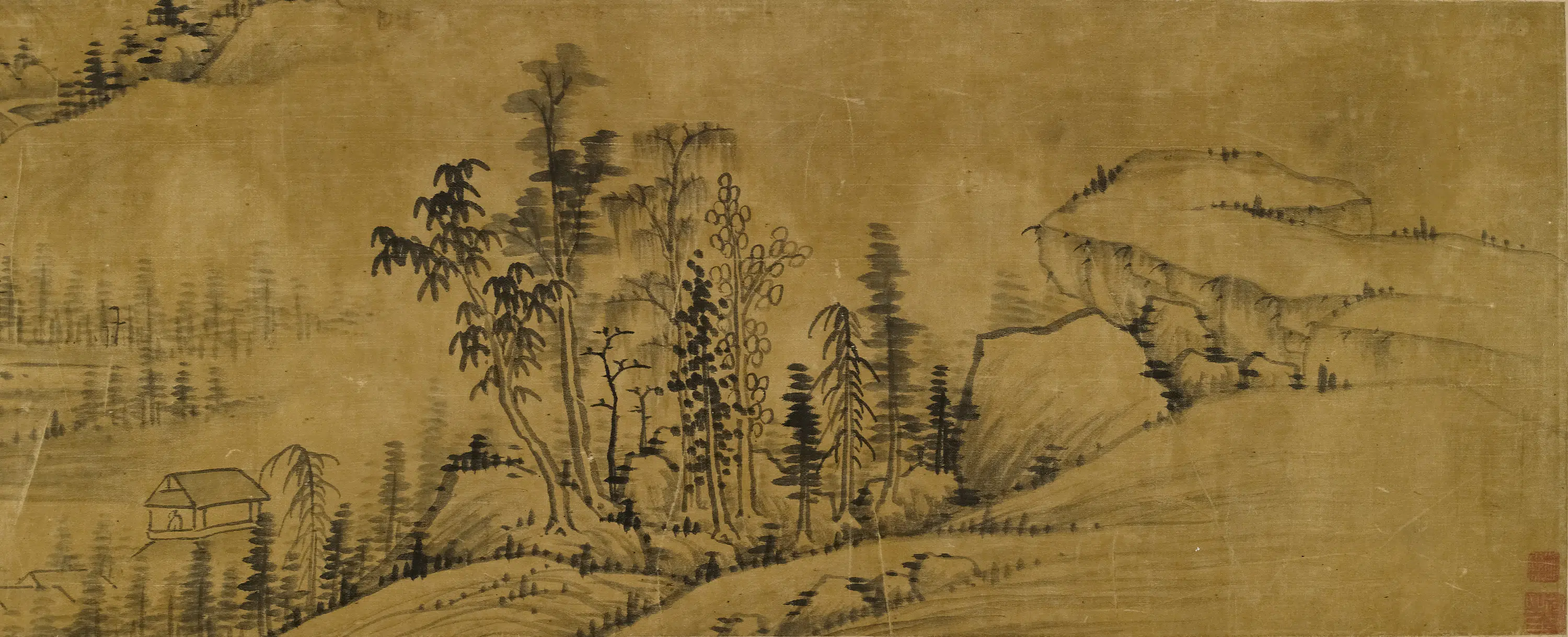 清代【施霖】《山水卷》