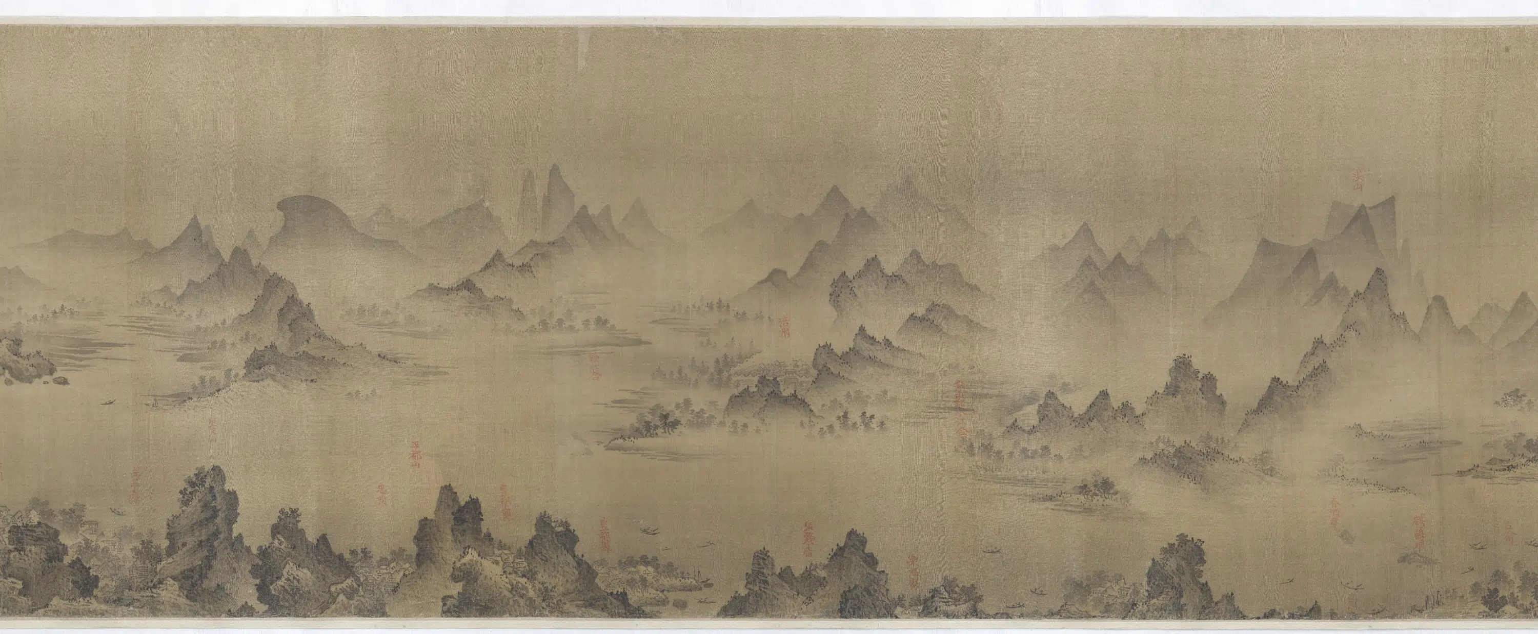五代十国【巨然】《长江万里图卷》 第4张