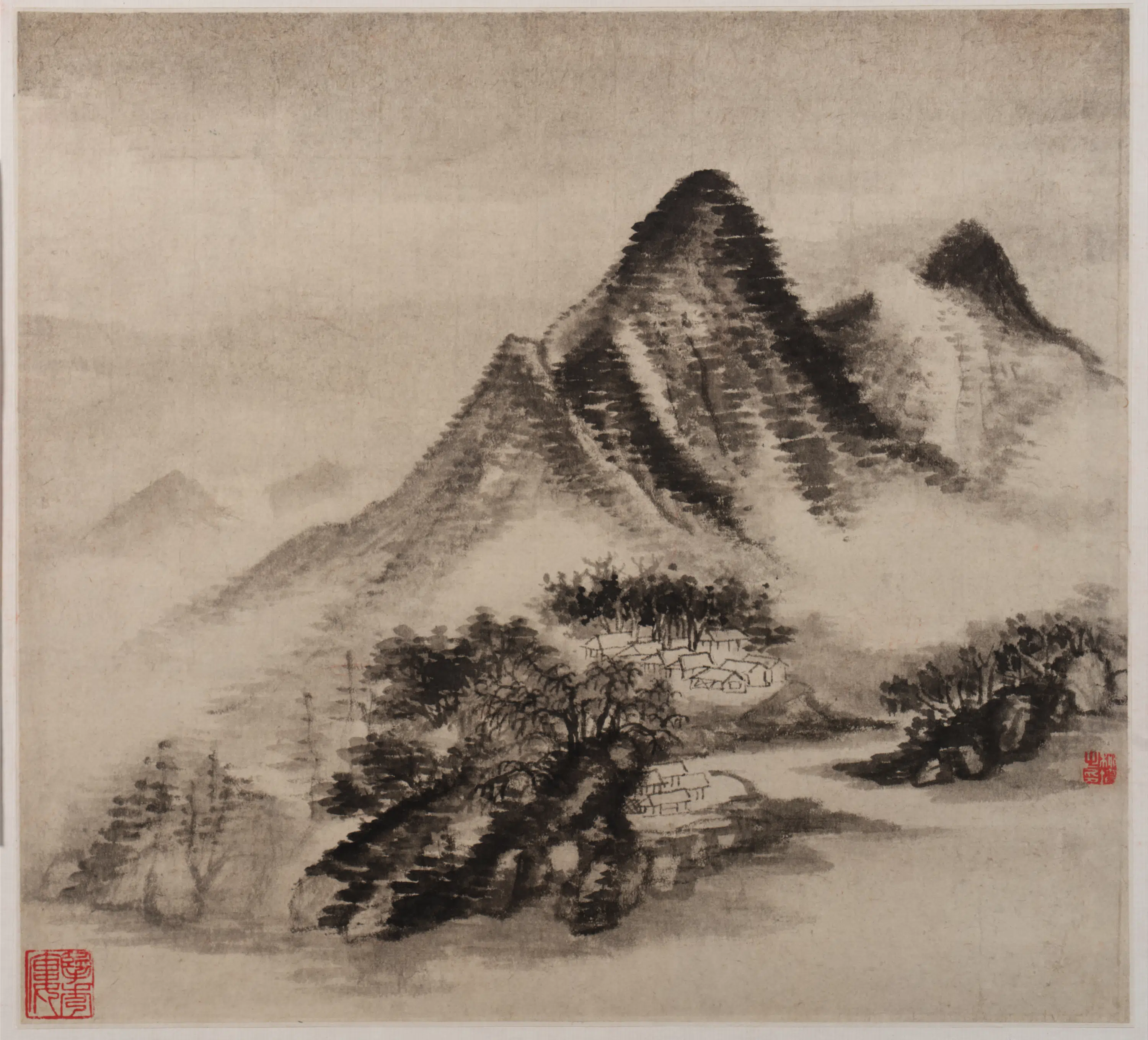 清朝【柳堉】《山水图册八开》 第6张
