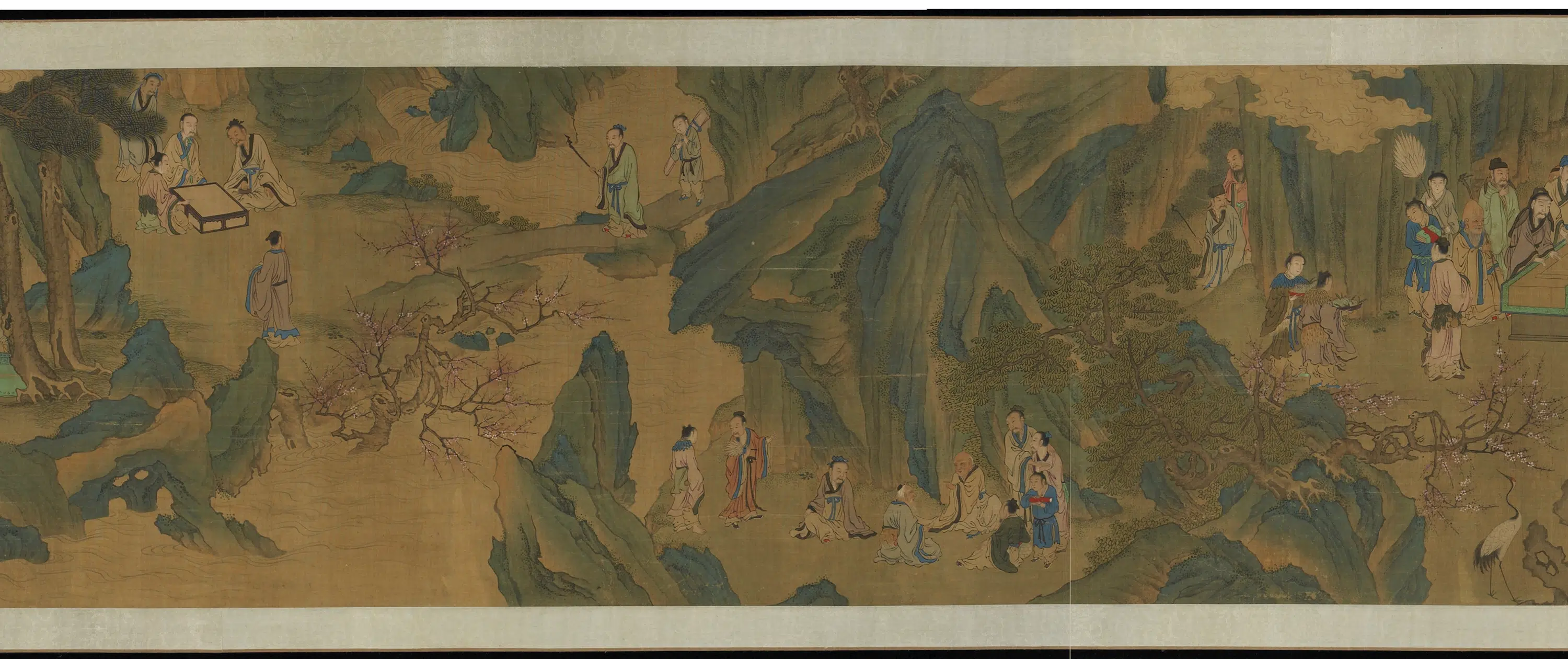 明朝【仇英】《山水群仙图》 第3张 明朝【仇英】《山水群仙图》 第3张