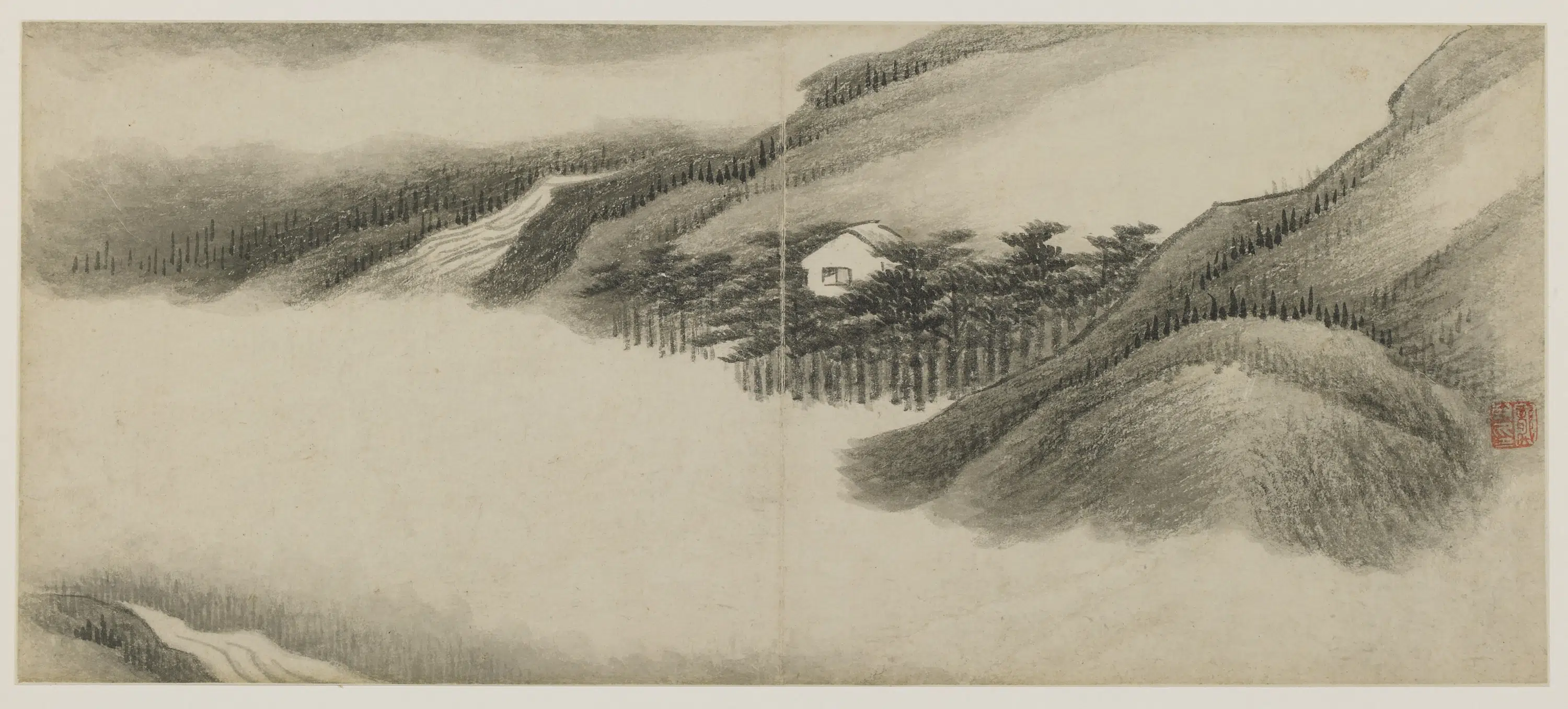 清朝【龚贤】《山水册页-2》