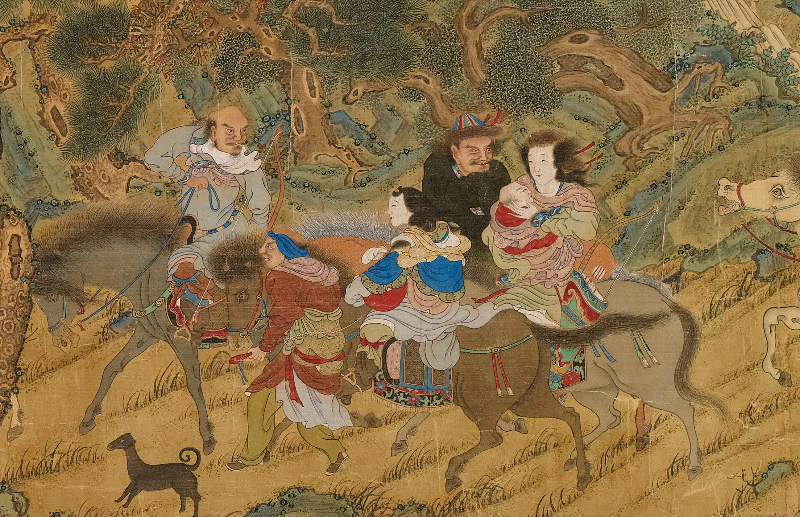 清代【顾融】《文姬归汉图卷局部》 第1张 清代【顾融】《文姬归汉图卷局部》 第1张