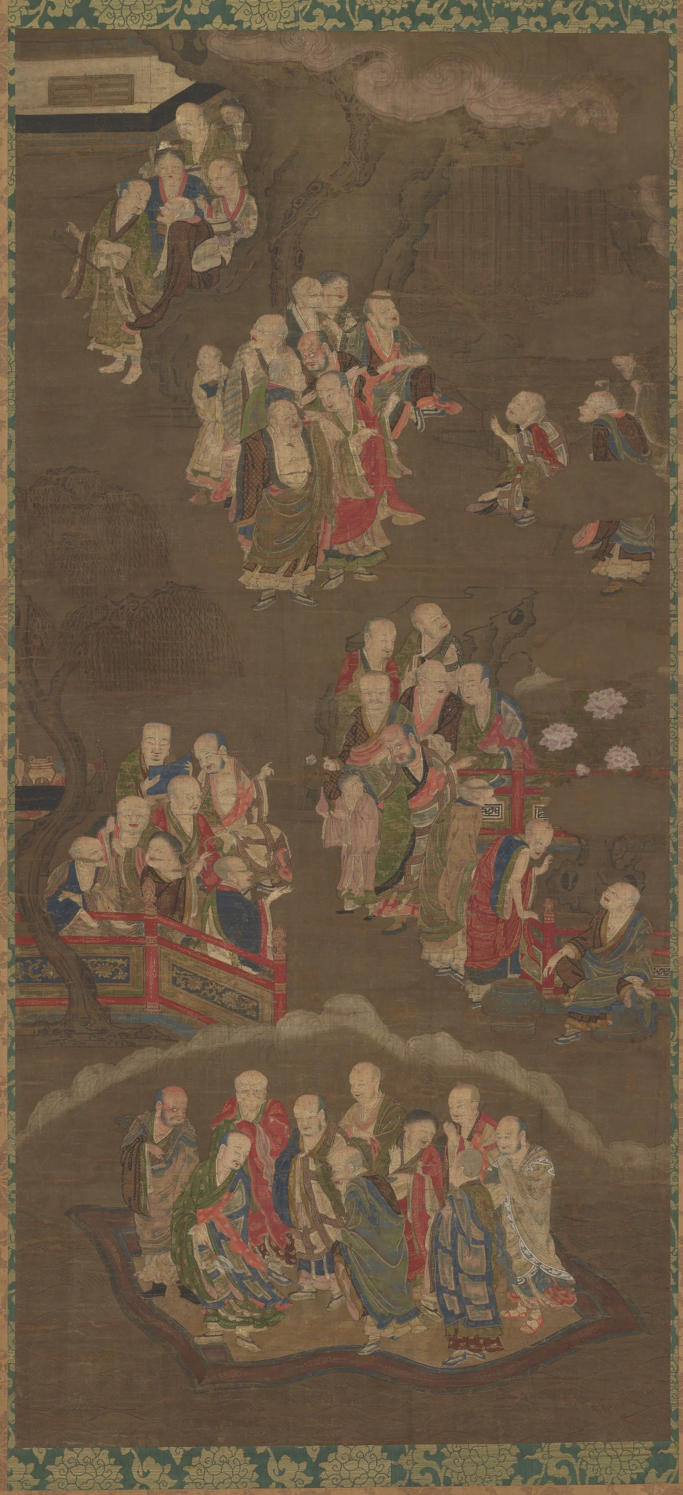 《庭园罗汉图-2》