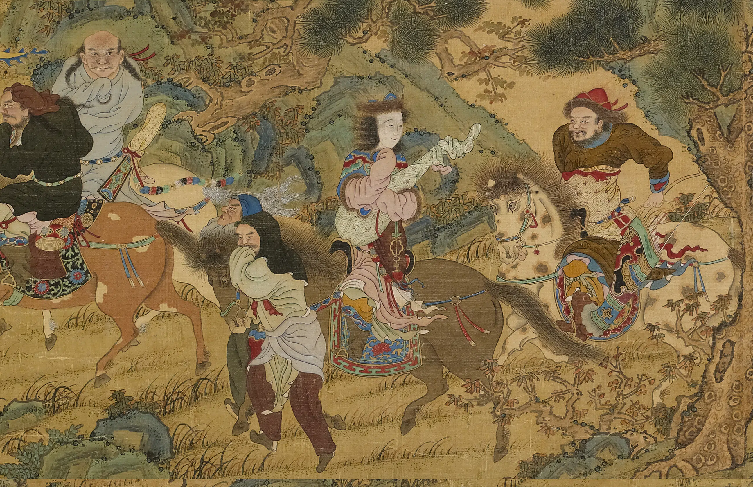 清代【顾融】《文姬归汉图卷局部》 第2张 清代【顾融】《文姬归汉图卷局部》 第2张