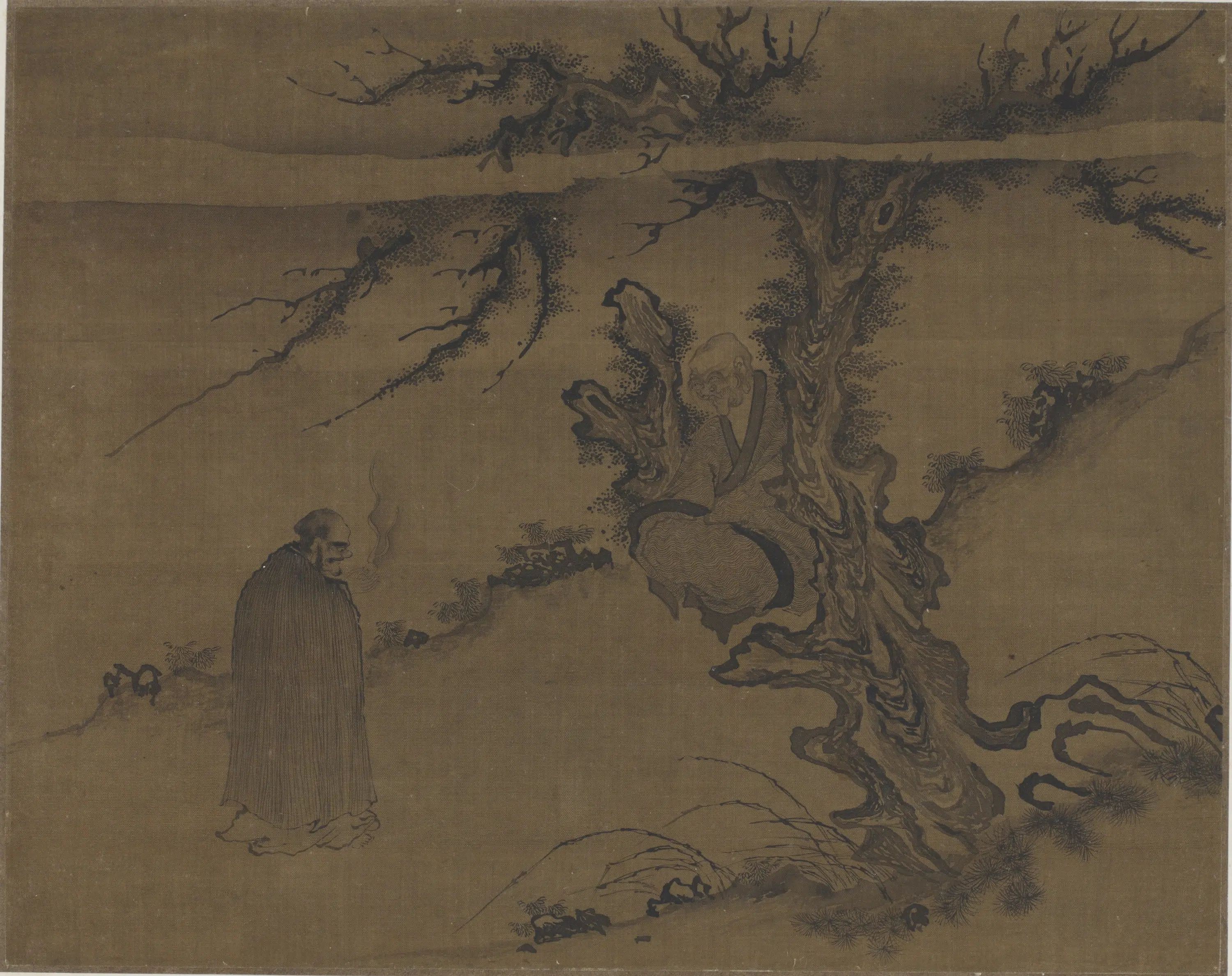 宋朝【李公麟】《十八罗汉图册-1》 第3张 宋朝【李公麟】《十八罗汉图册-1》 第3张