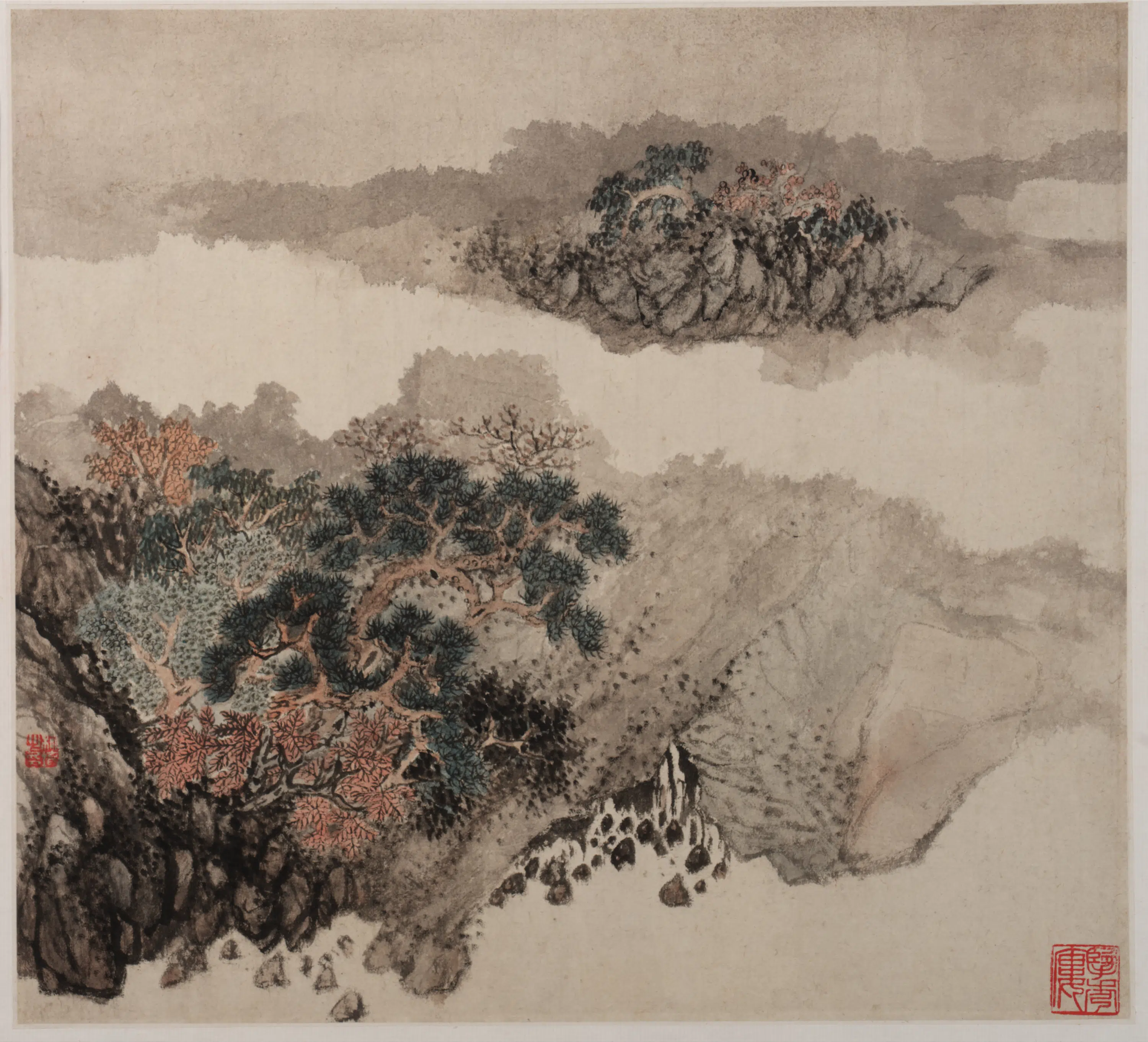 清朝【柳堉】《山水图册八开》 第7张